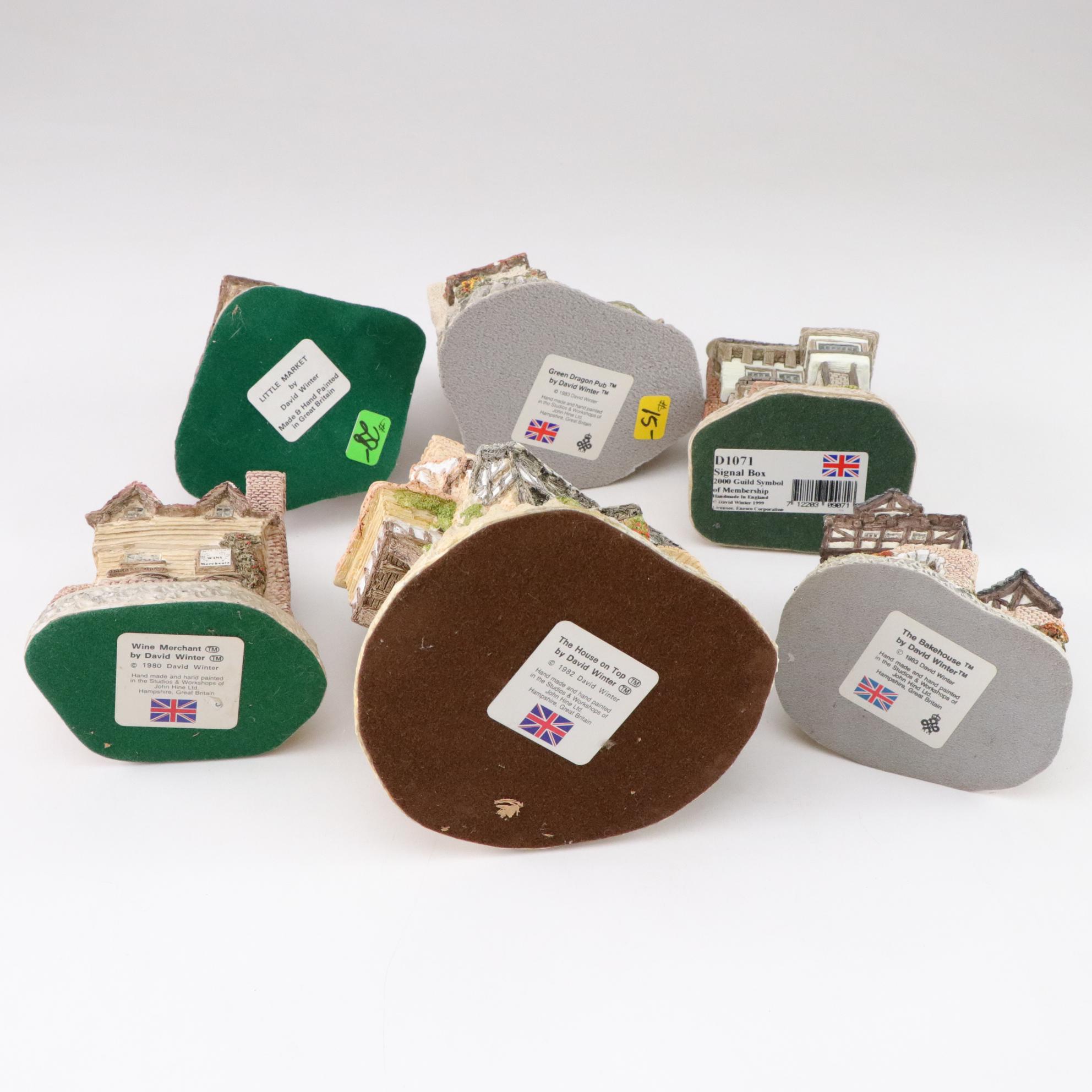 David Winter From Enesco Resin Cottages and Houses Featuring "Wine Merchant"