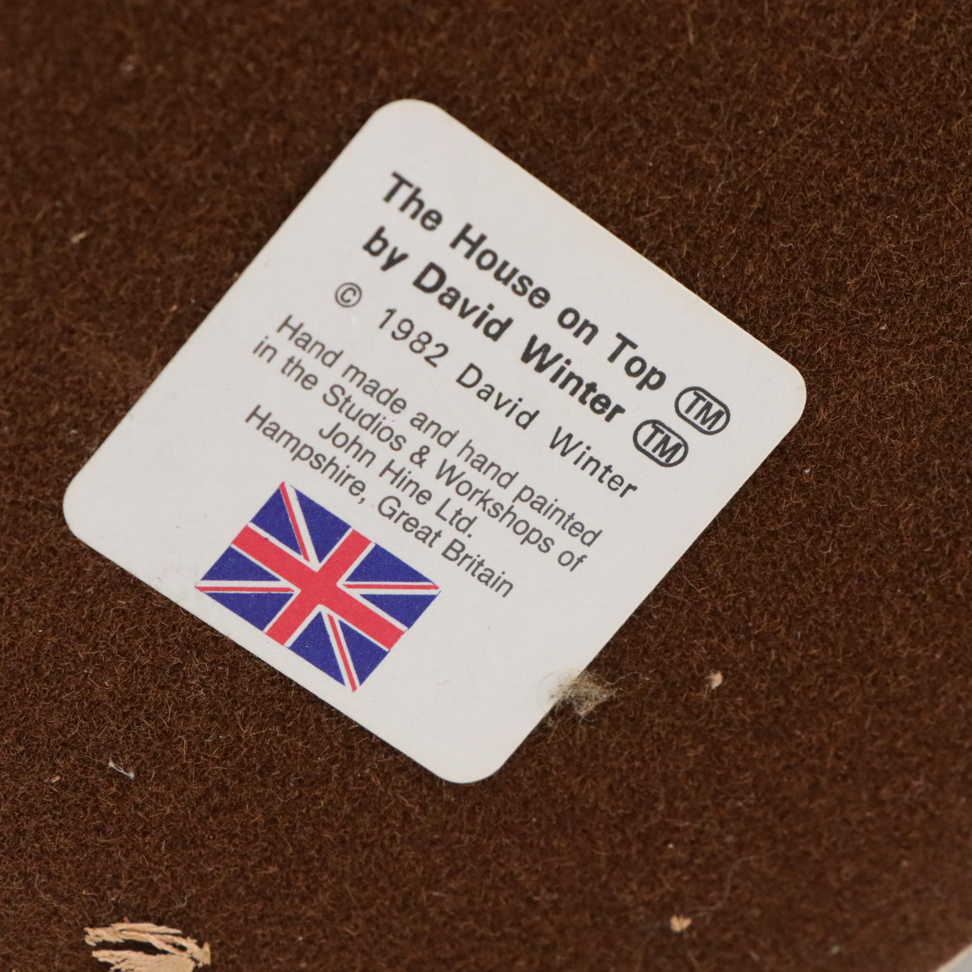 David Winter From Enesco Resin Cottages and Houses Featuring "Wine Merchant"