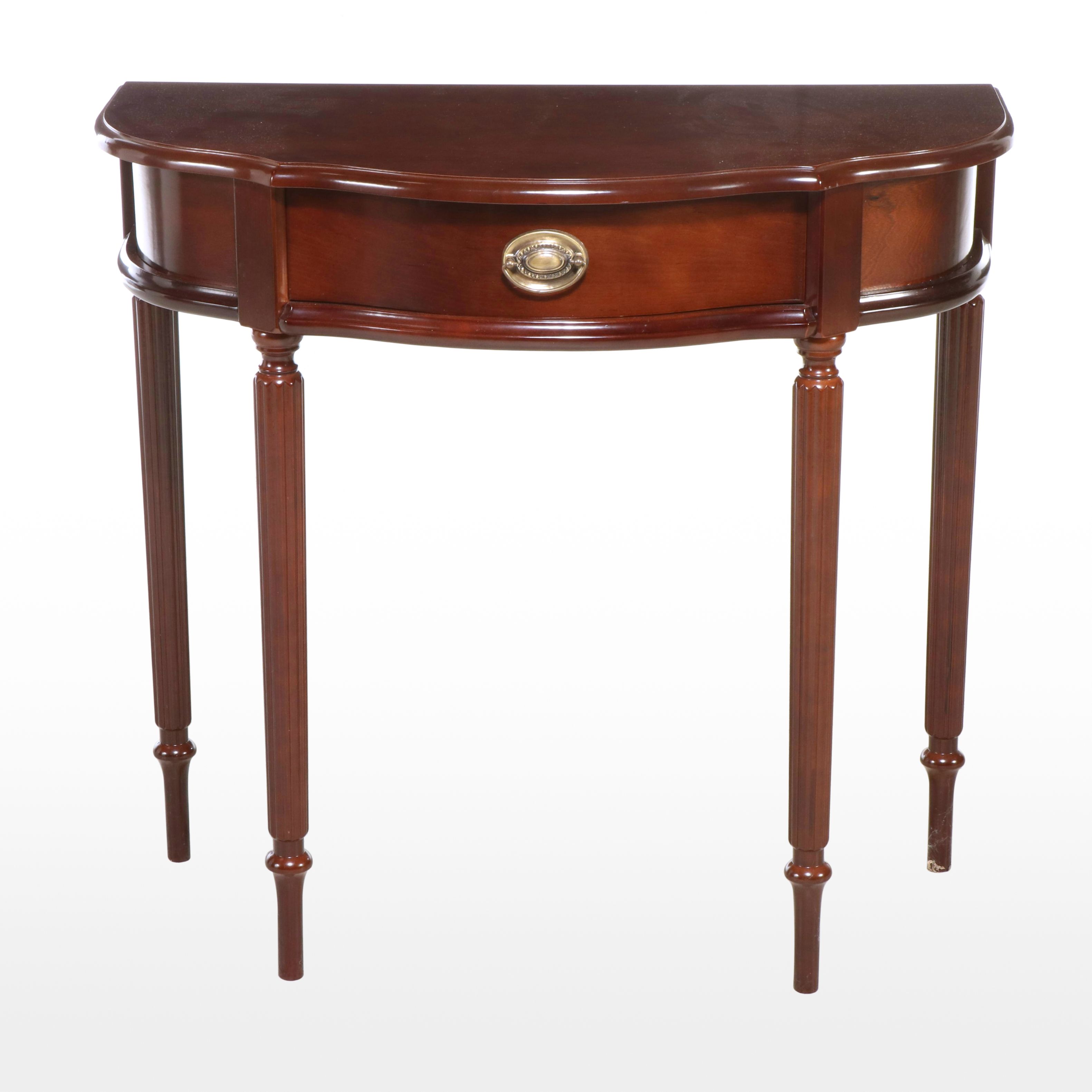 The Bombay Company Federal Style Mahogany-Stained Console Table