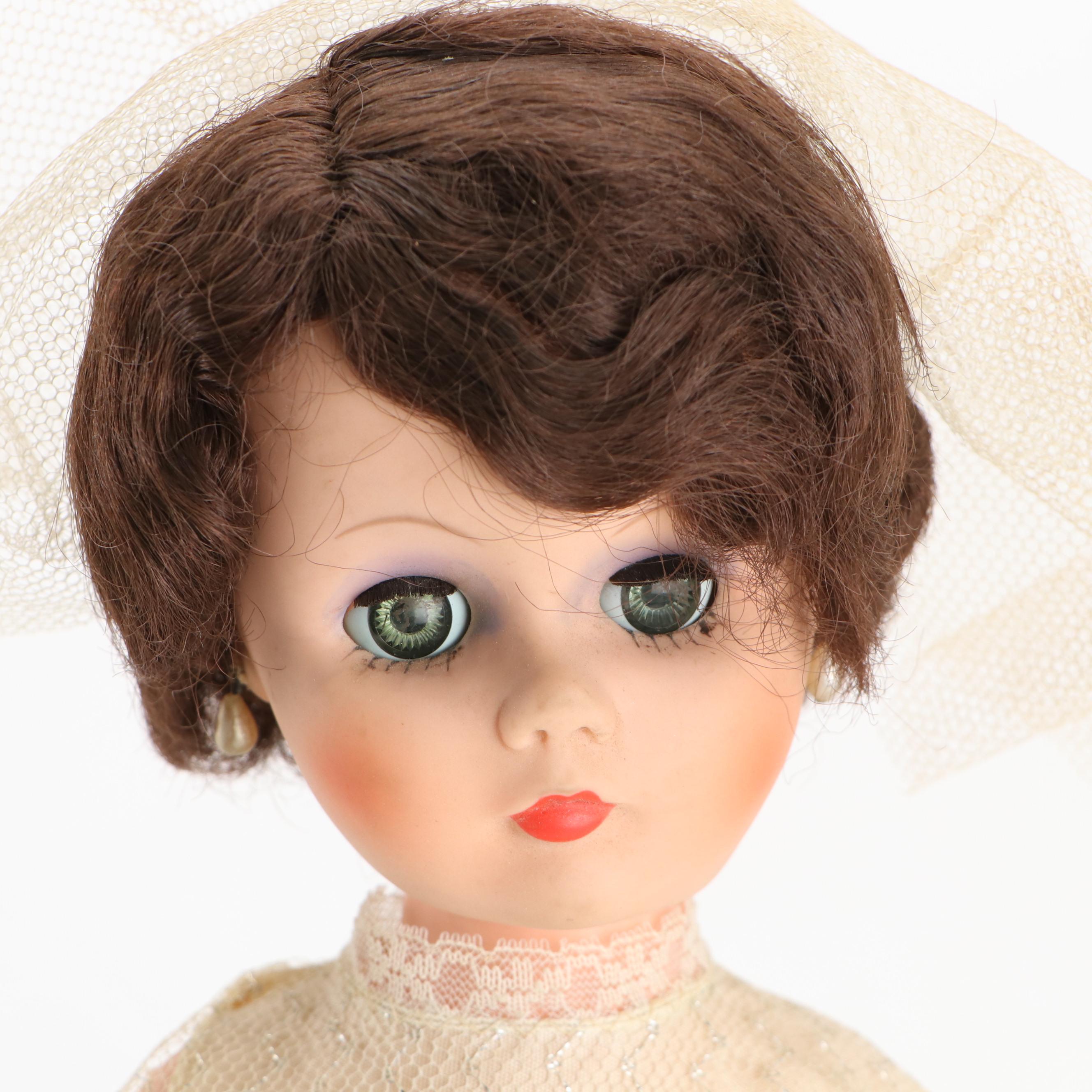Bridal Sleepy Eye Doll, Mid-20th Century