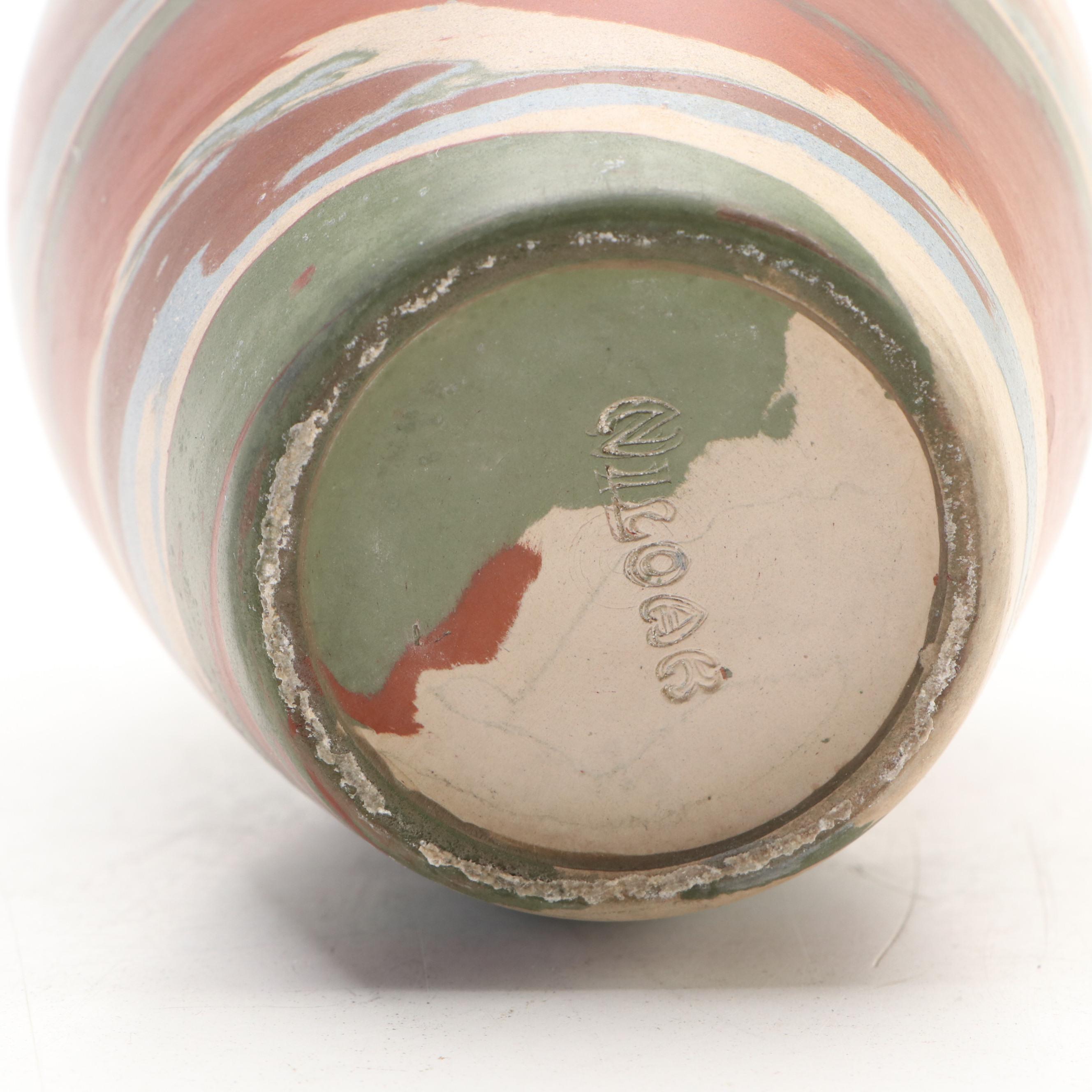 Niloak Pottery Mission Style Swirl Ceramic Urn, Early 20th Century