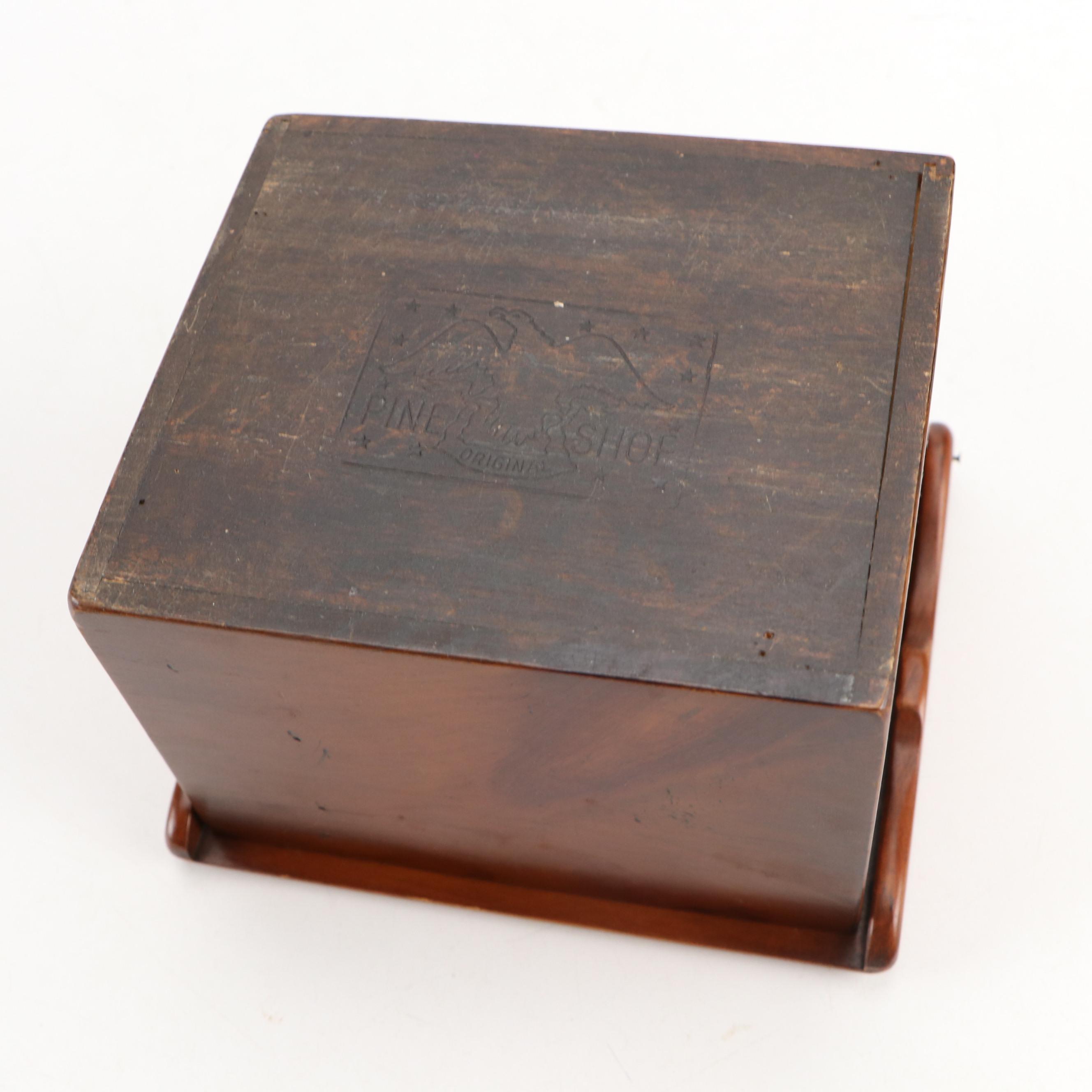 Pine Shop Recipe Box with Other Primitive Style Cooking Gadgets and Tools