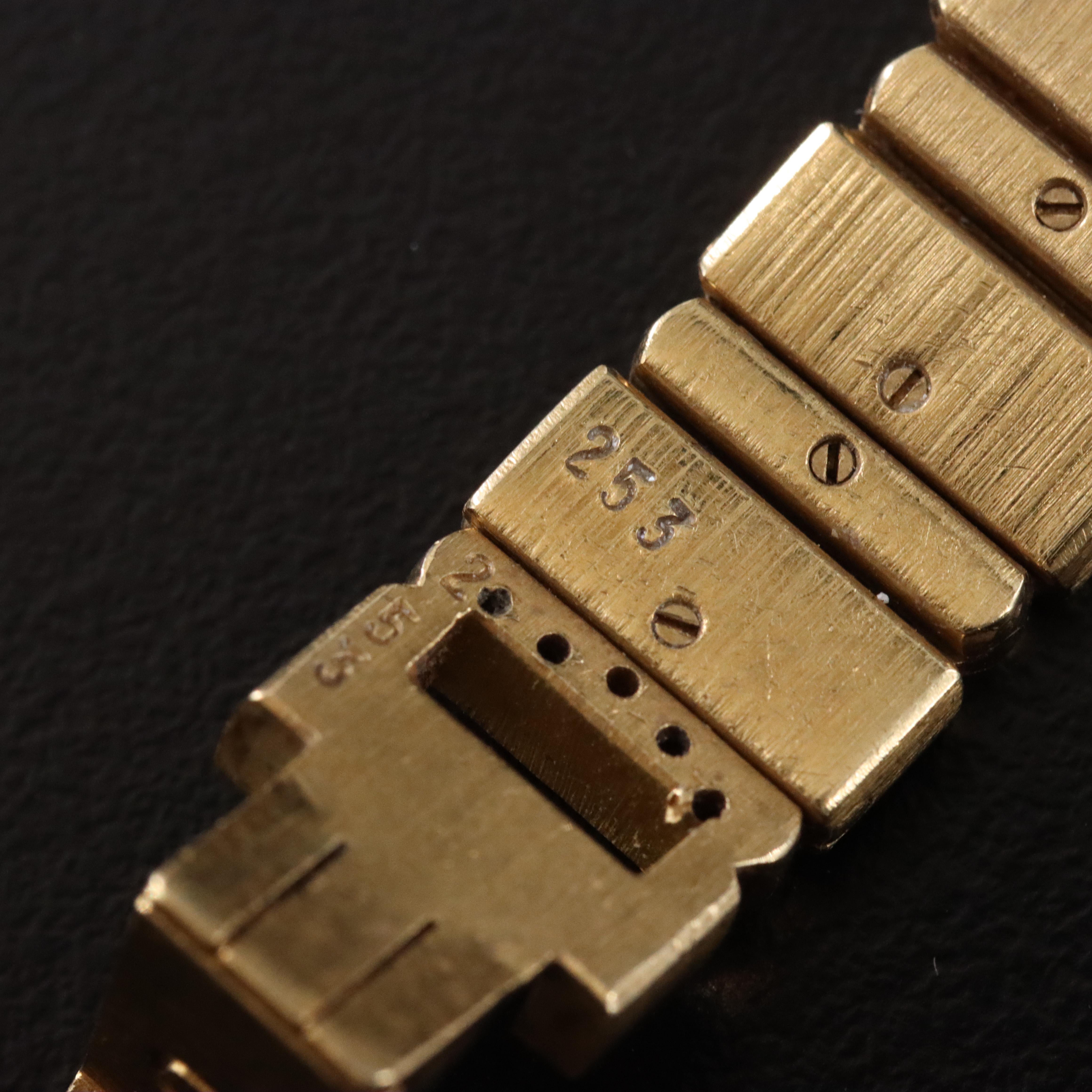 Piaget Polo 2.45 CTW Diamond Set 18K Gold 19mm Quartz Watch