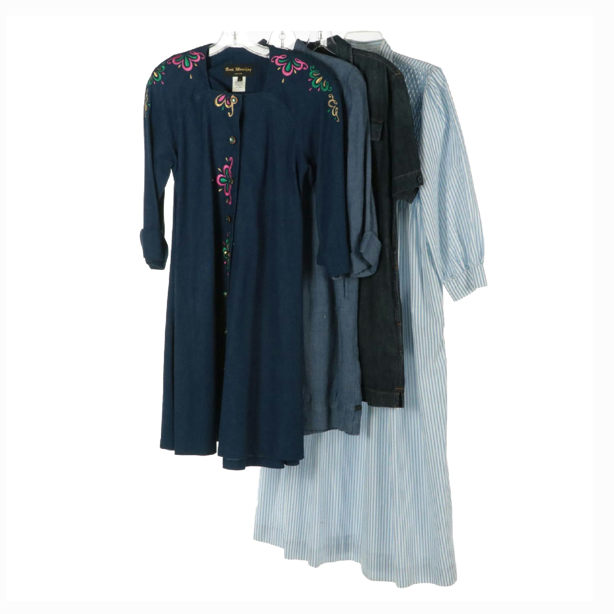 Polo Ralph Lauren Jean Dress, Chico's Linen Dress, and Other Vintage Dresses