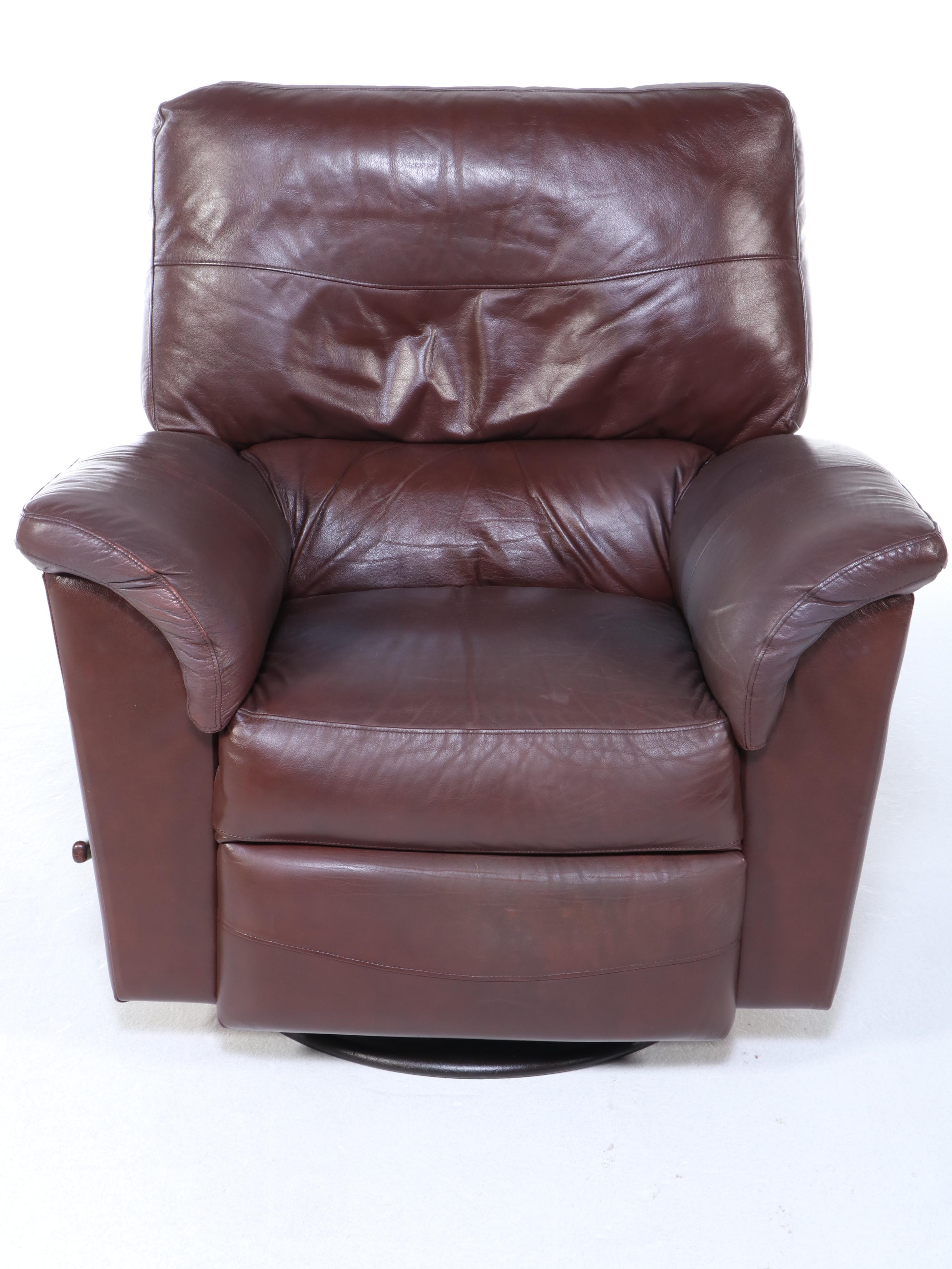 La-Z-Boy Leather Upholstered Swivel Recliner