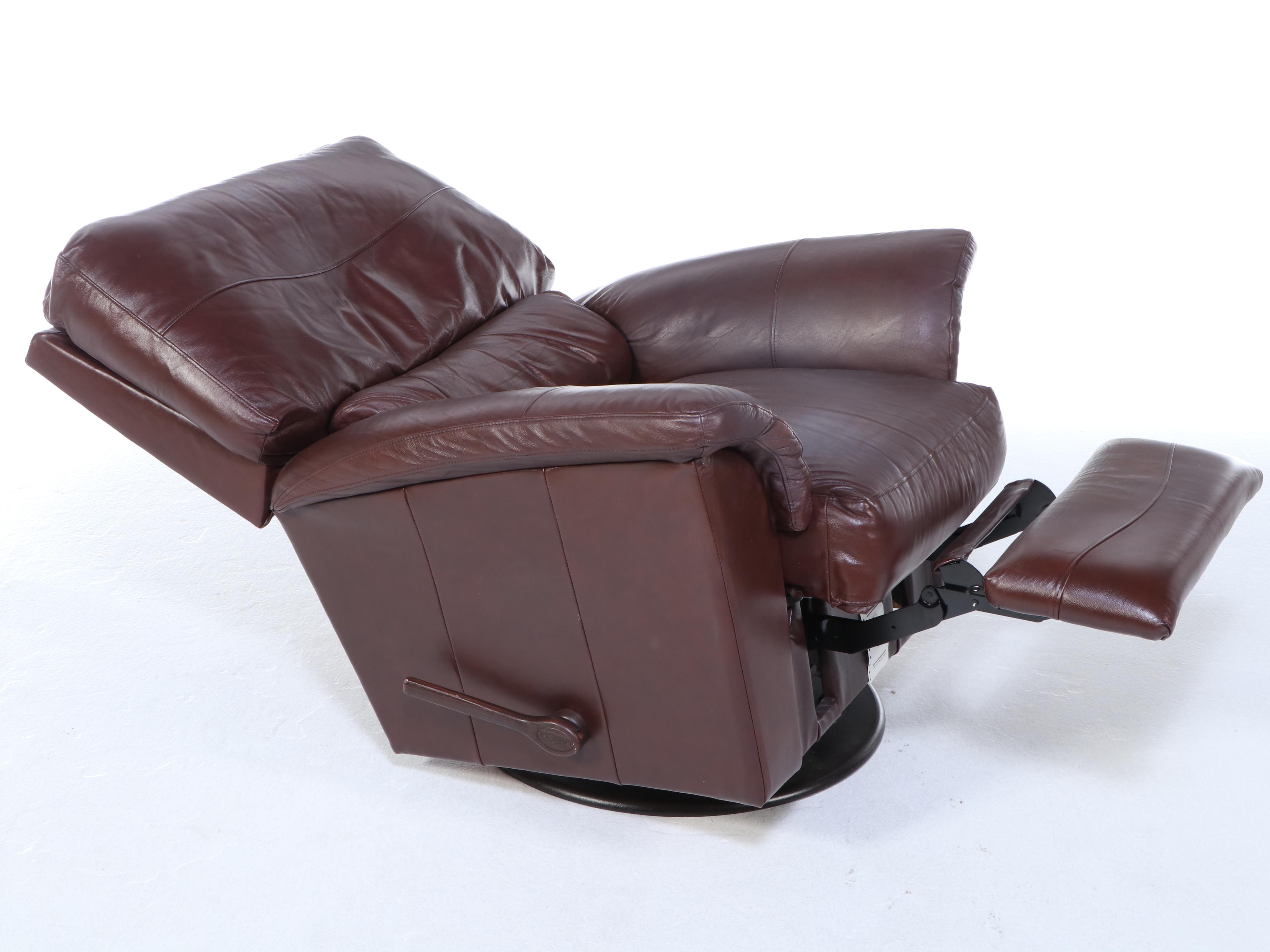 La-Z-Boy Leather Upholstered Swivel Recliner