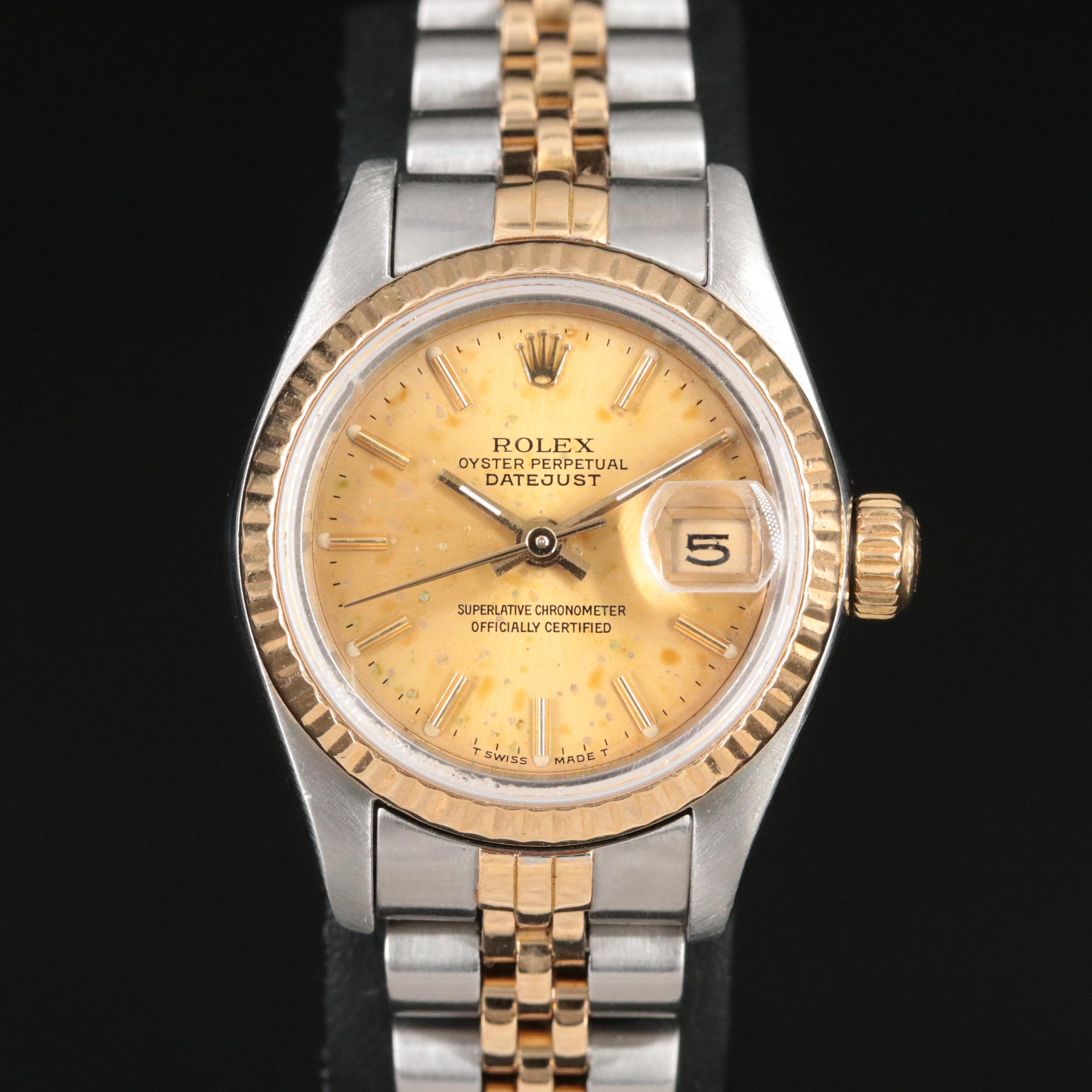 1986 Rolex Lady-Datejust 18K and Stainless Steel Watch