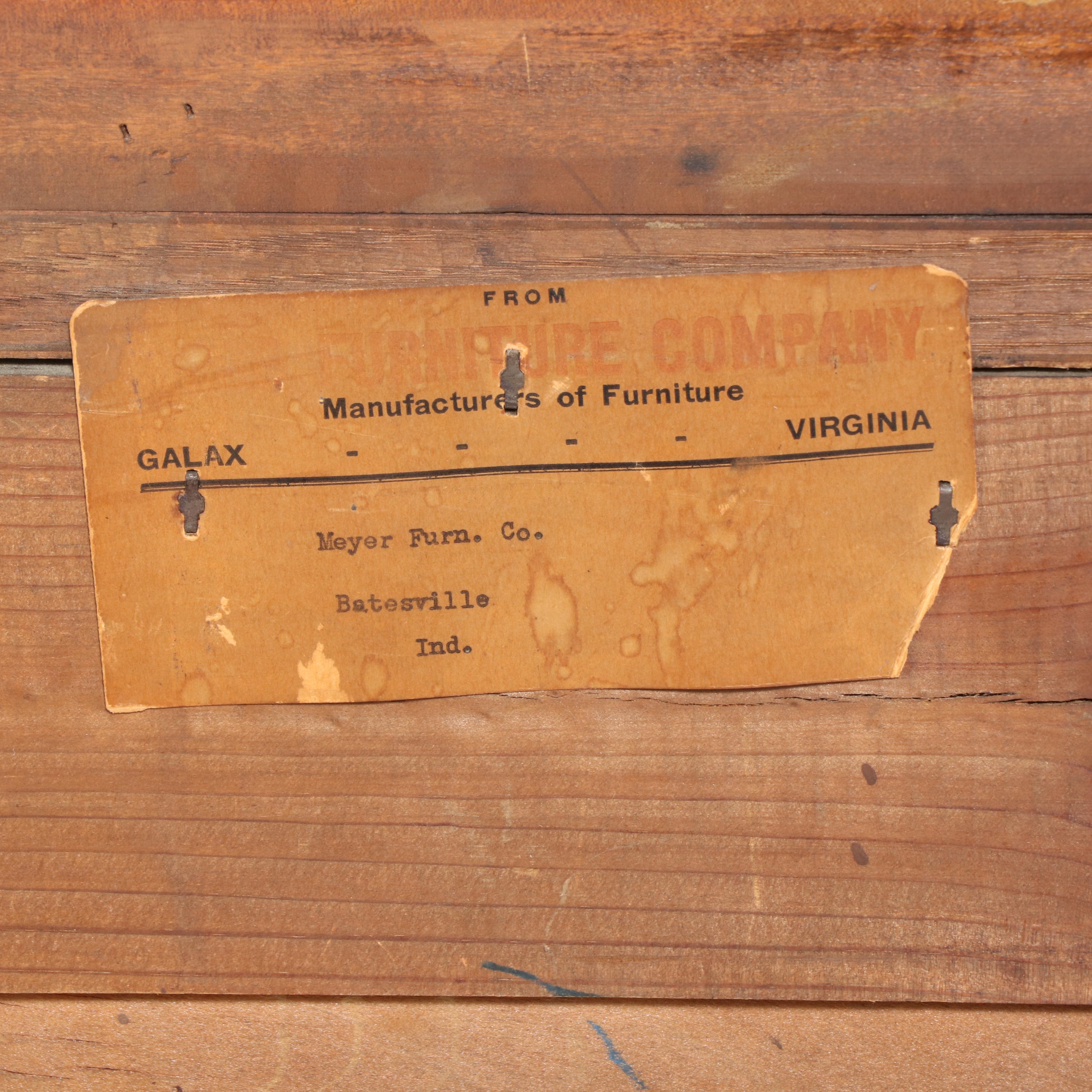 Webb Furniture Co. Federal Style Walnut Sideboard