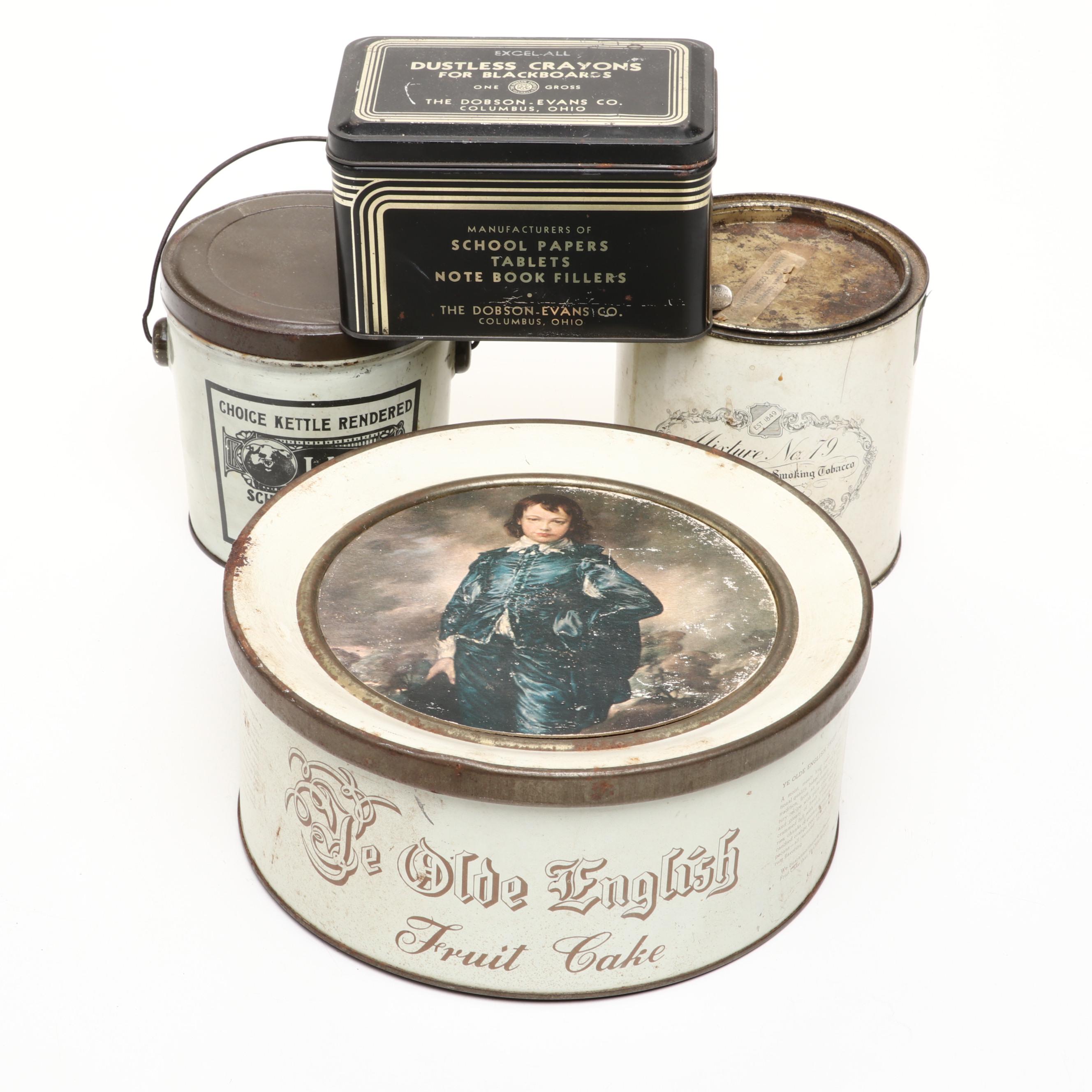 Sutliff Tobacco Co. Metal Tin and Other Metal Tins