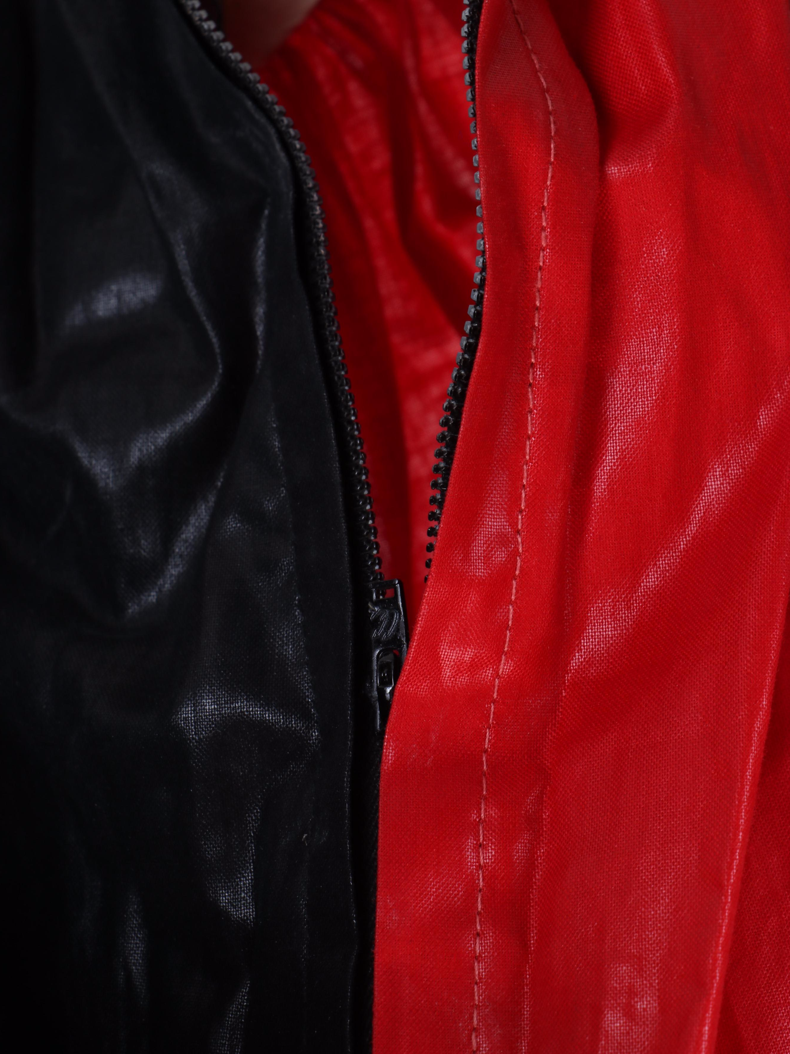 Child's Black and Red Jester Costume on Form