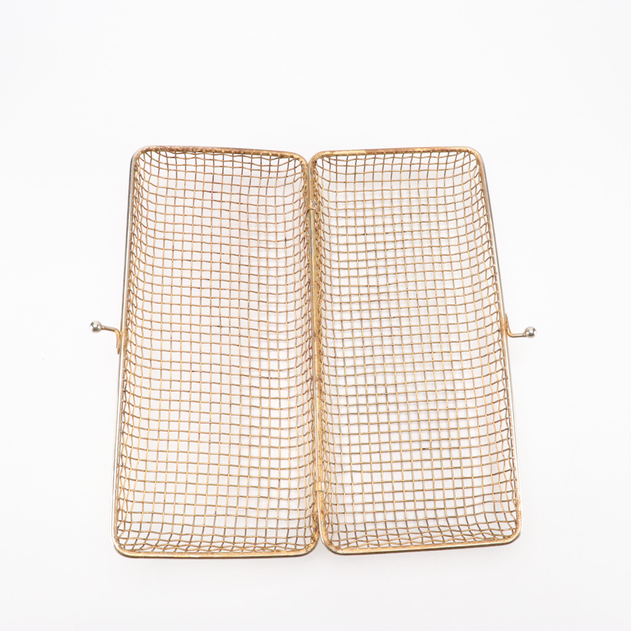 Enzo Two-Way Crossbody Bag with Other Metal Caged and Raffia Clutches