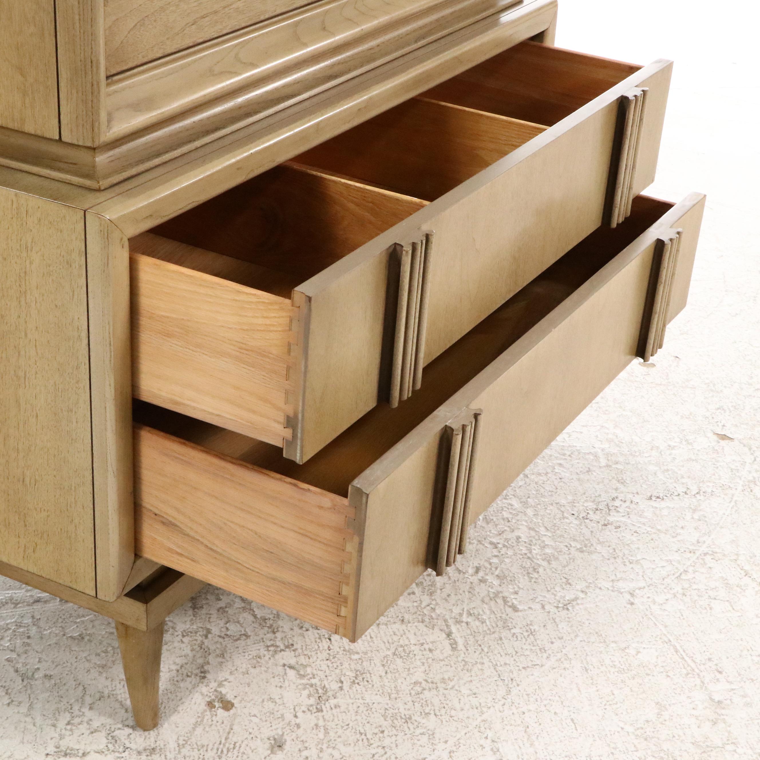 American of Martinsville Mid Century Modern Chest on Chest