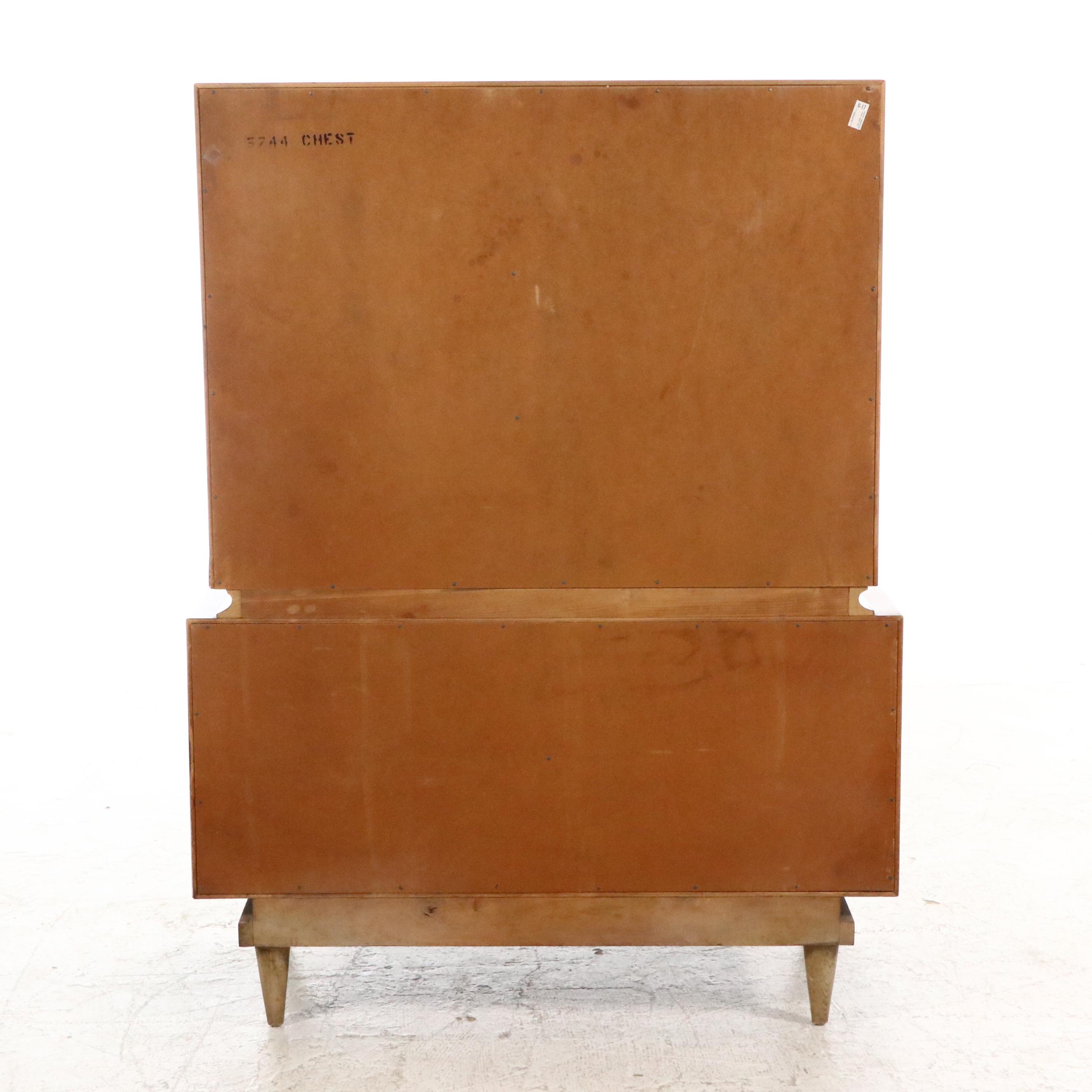 American of Martinsville Mid Century Modern Chest on Chest