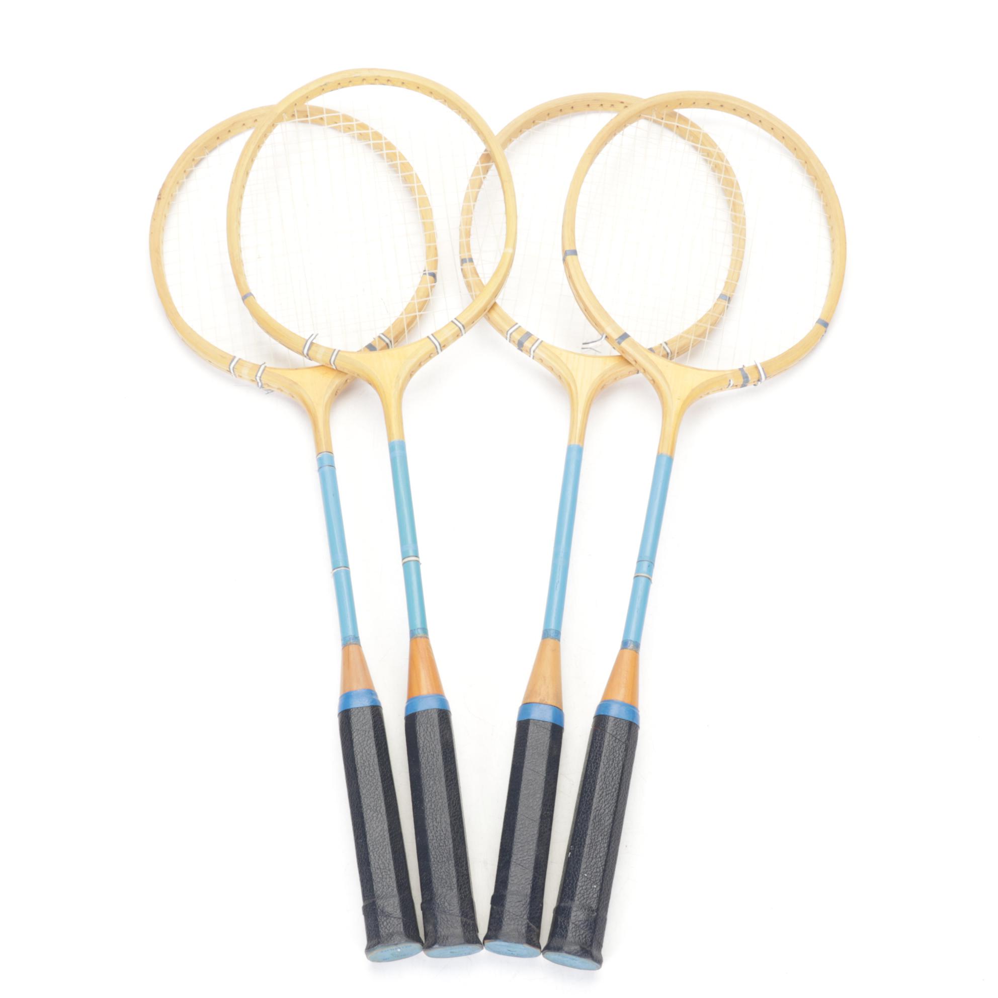 Wilson Badminton Set Including Rackets, Net, Shuttlecocks,  Mid-20th Century