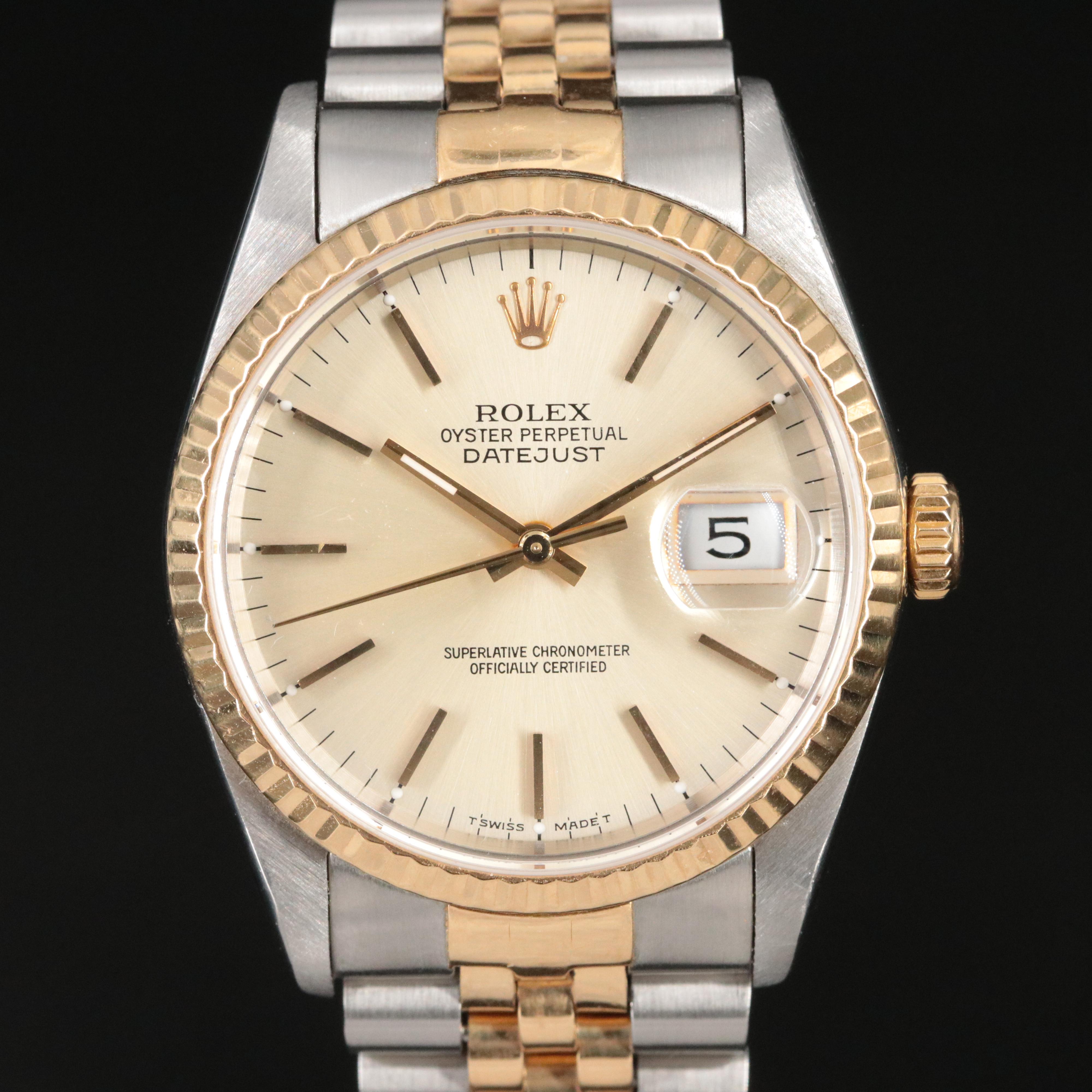 1992 Rolex Two-Tone Datejust Watch