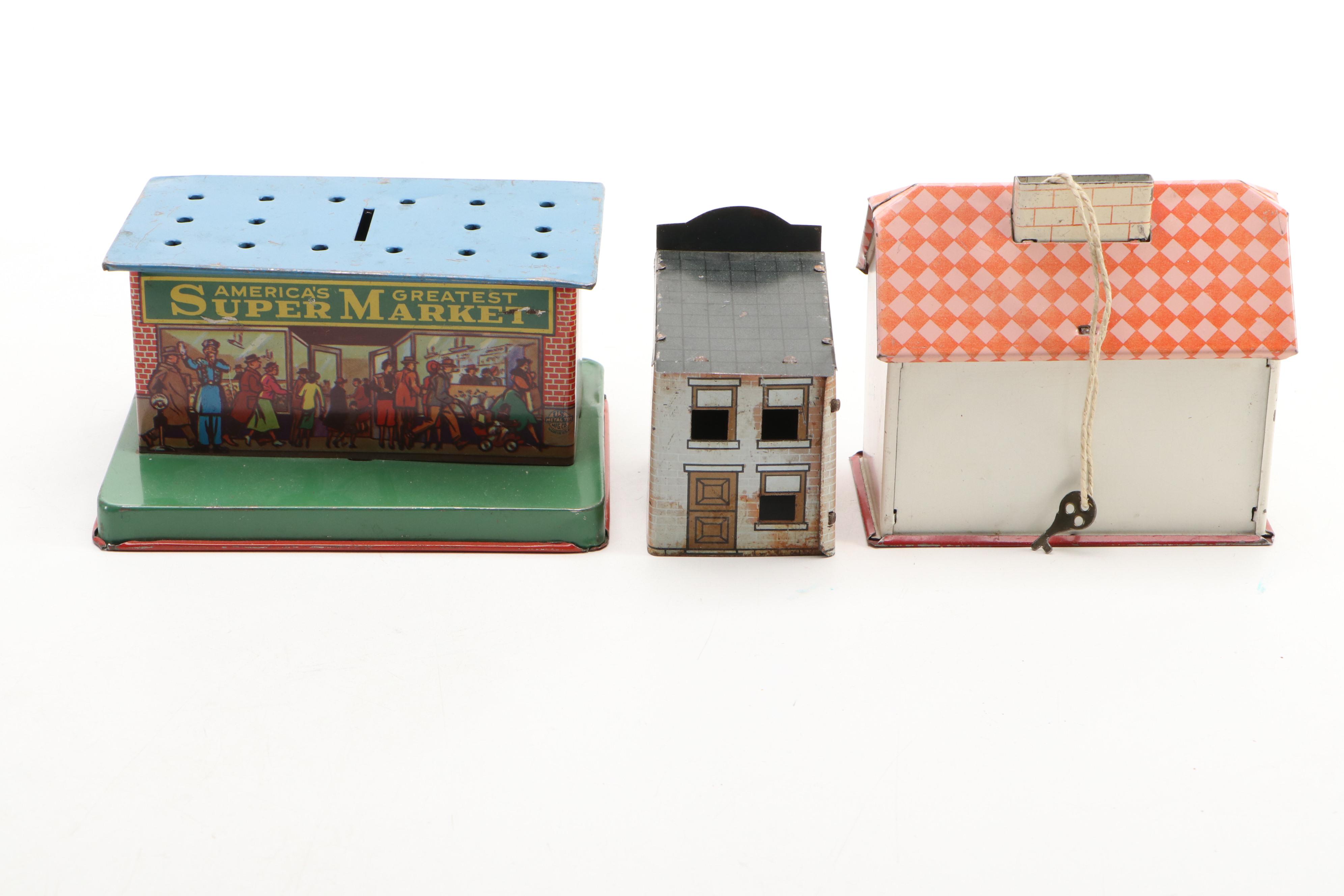 Tin Litho Still Bank Collection