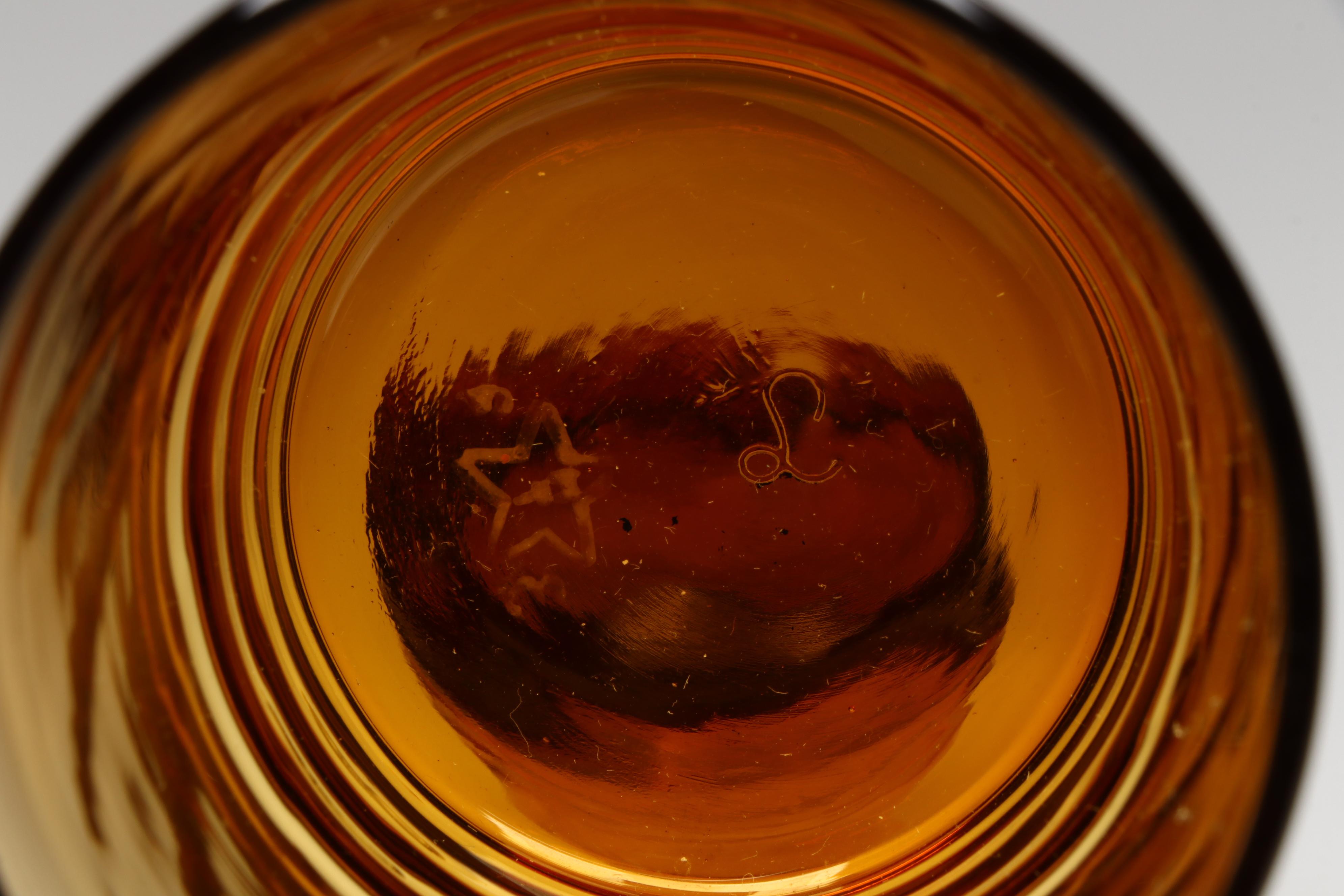 Libbey, Federal Glass "Sharon Amber," and Bartlett Collins Glass Tableware