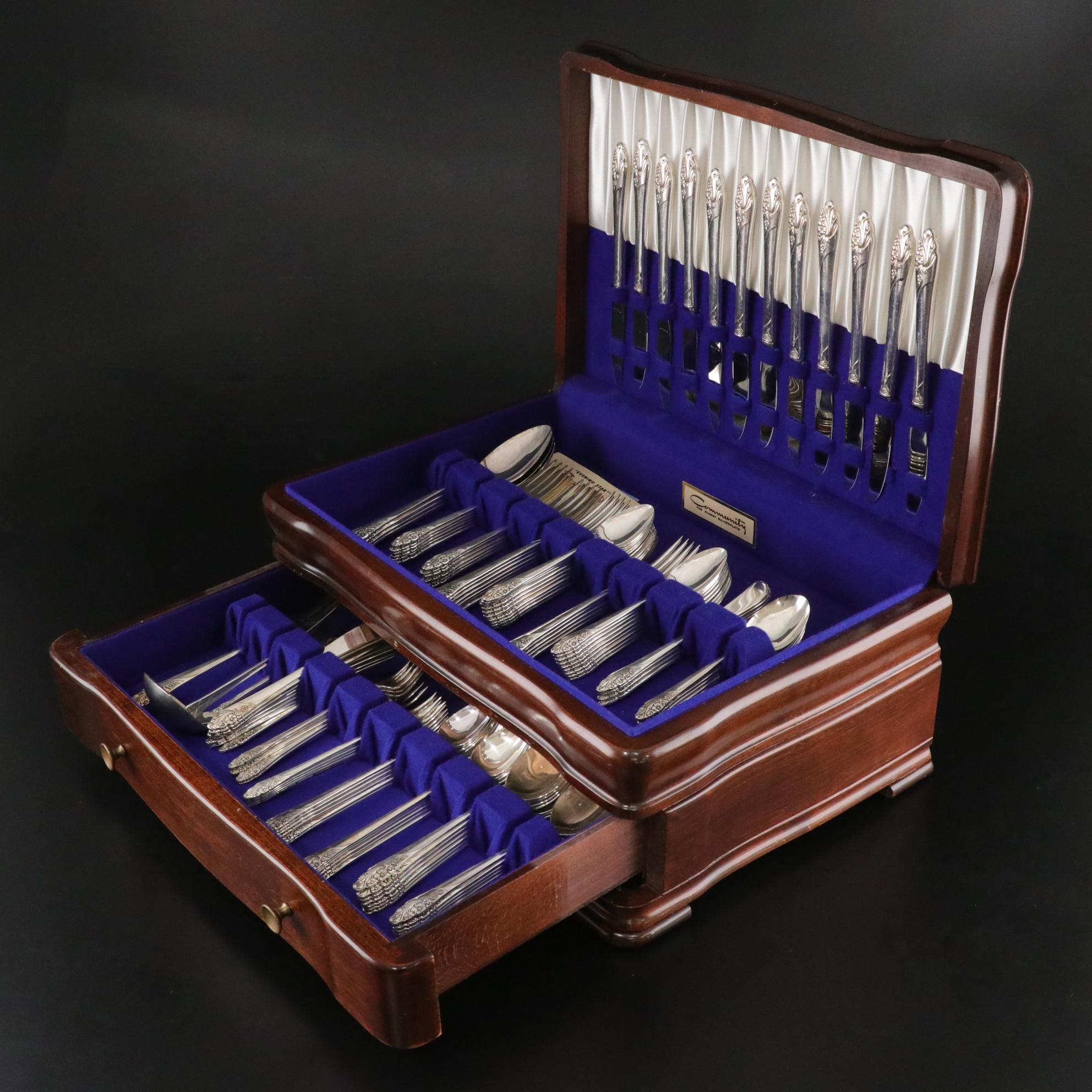 Oneida "Evening Star" Silver Plate Flatware, 1950s