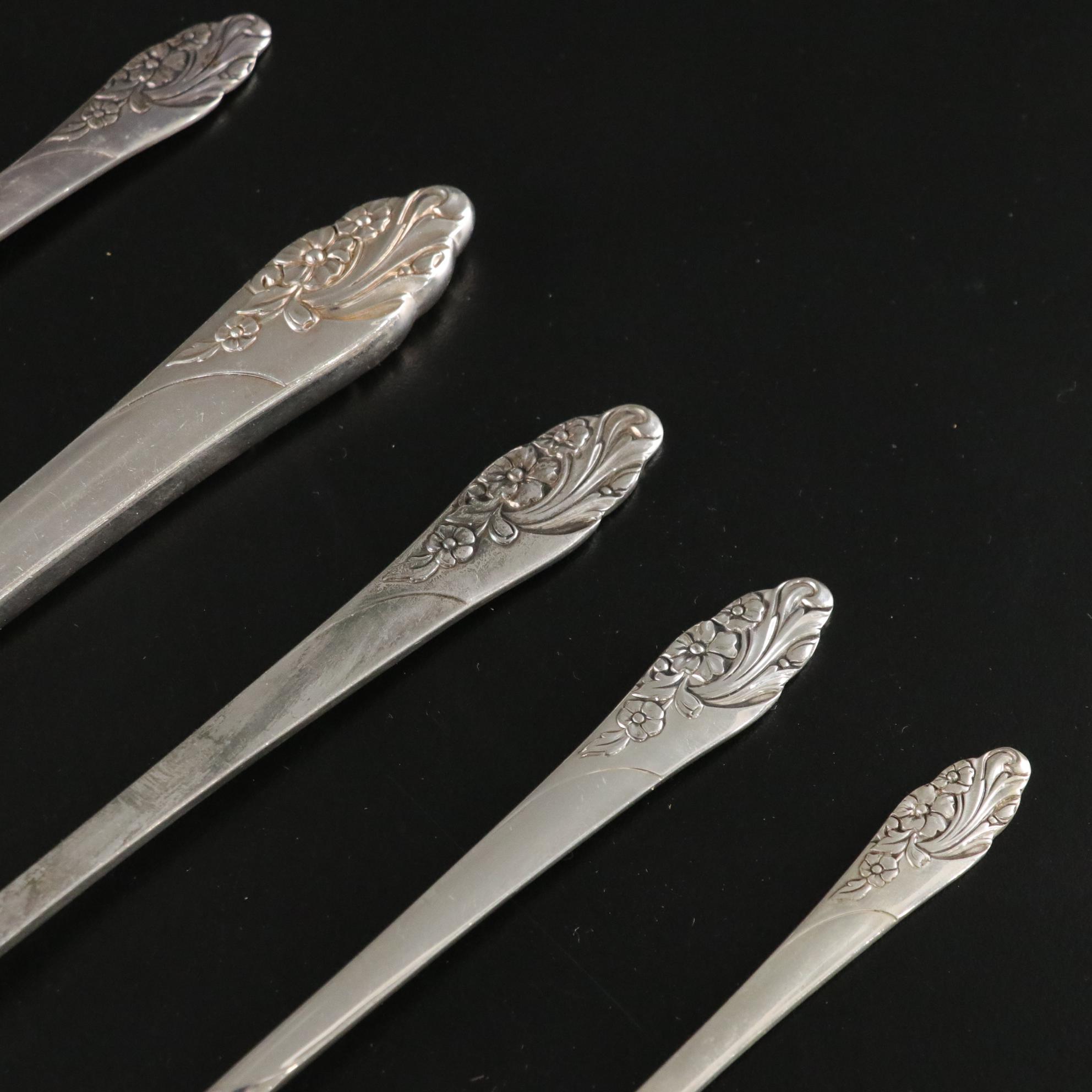 Oneida "Evening Star" Silver Plate Flatware, 1950s