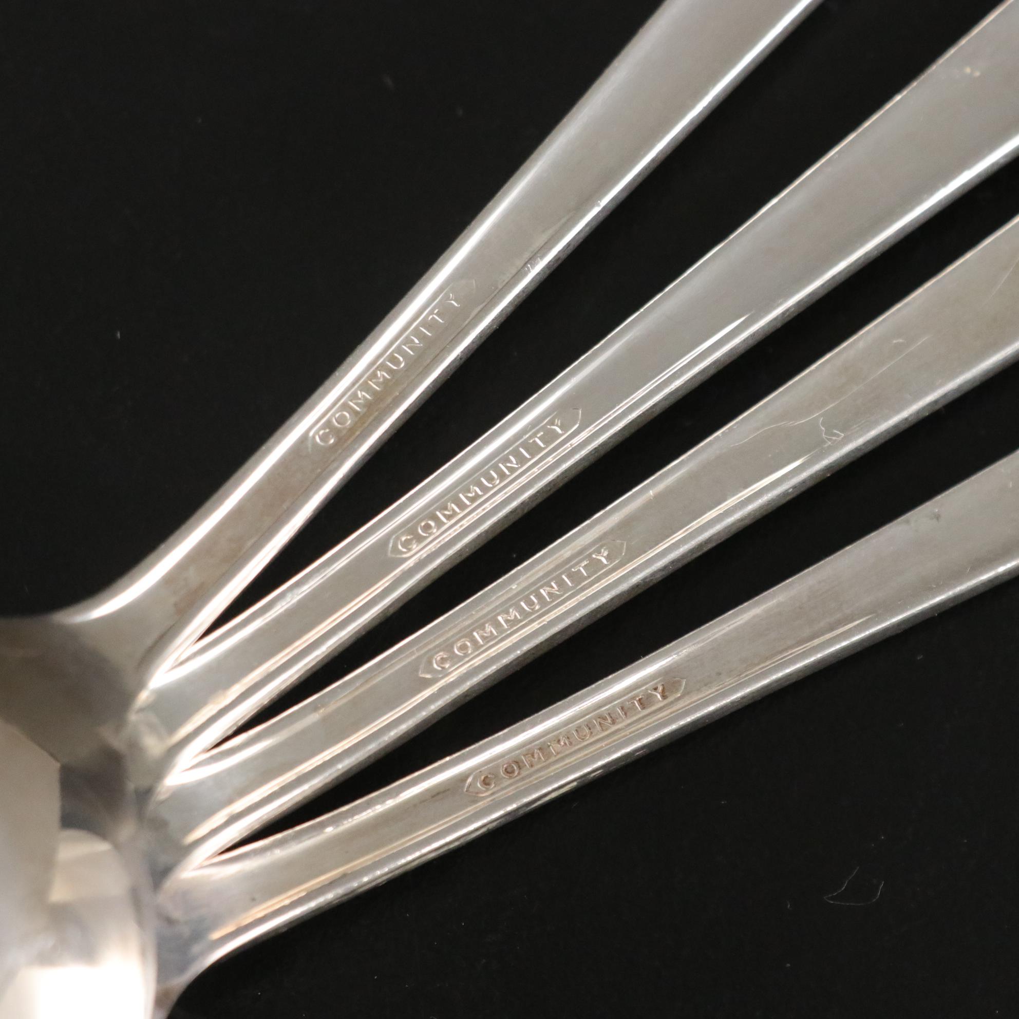 Oneida "Evening Star" Silver Plate Flatware, 1950s