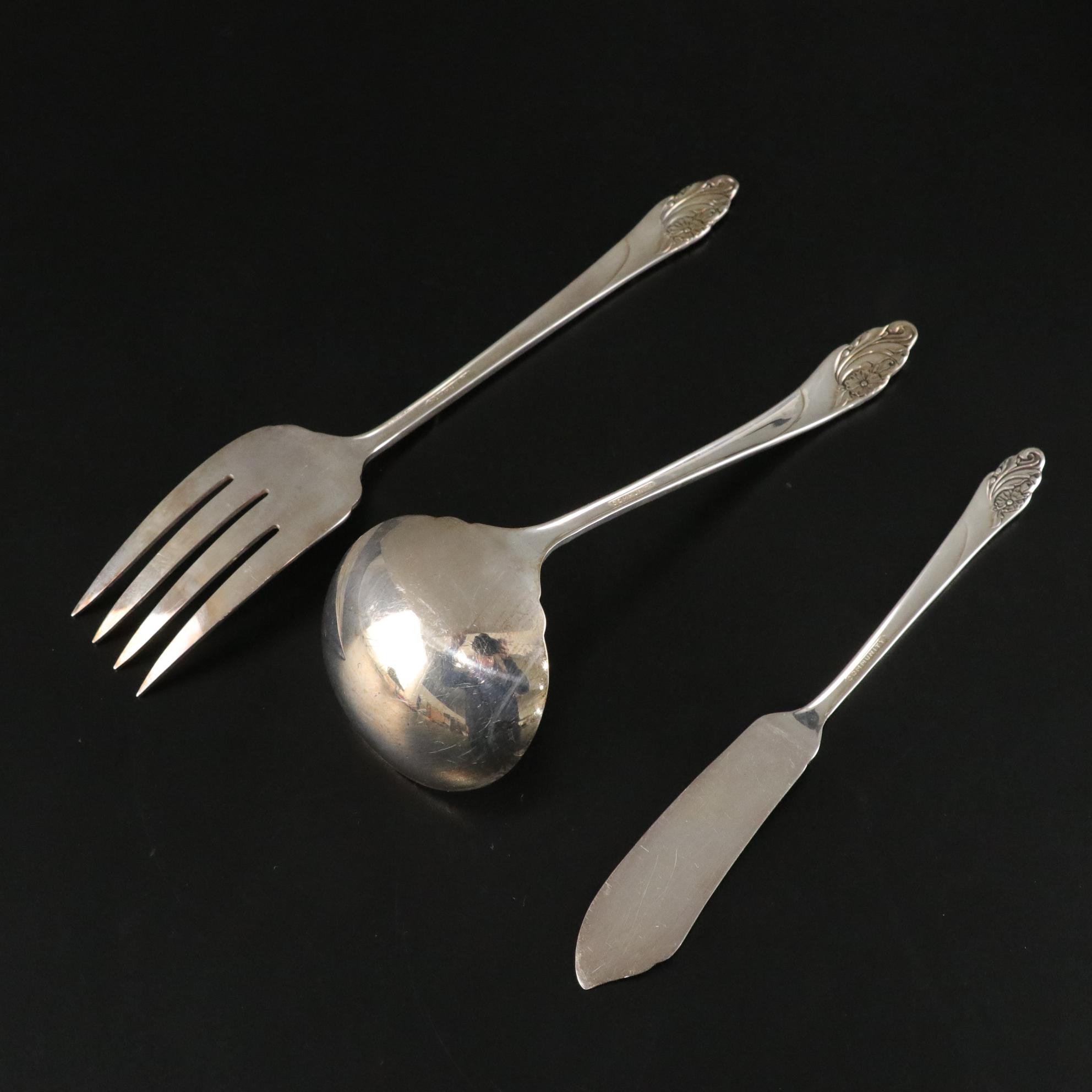 Oneida "Evening Star" Silver Plate Flatware, 1950s