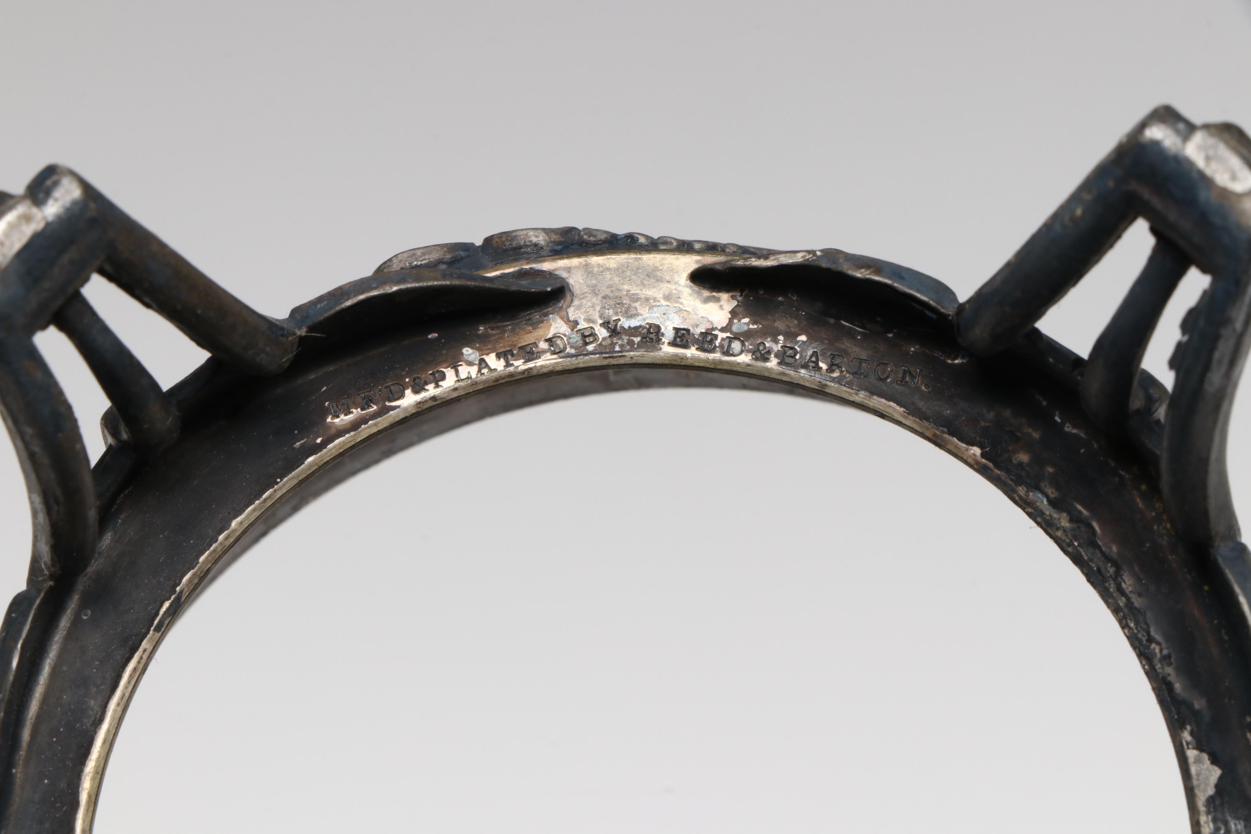 Reed & Barton Silver Plate Pickle Jar and Other Table Accessories