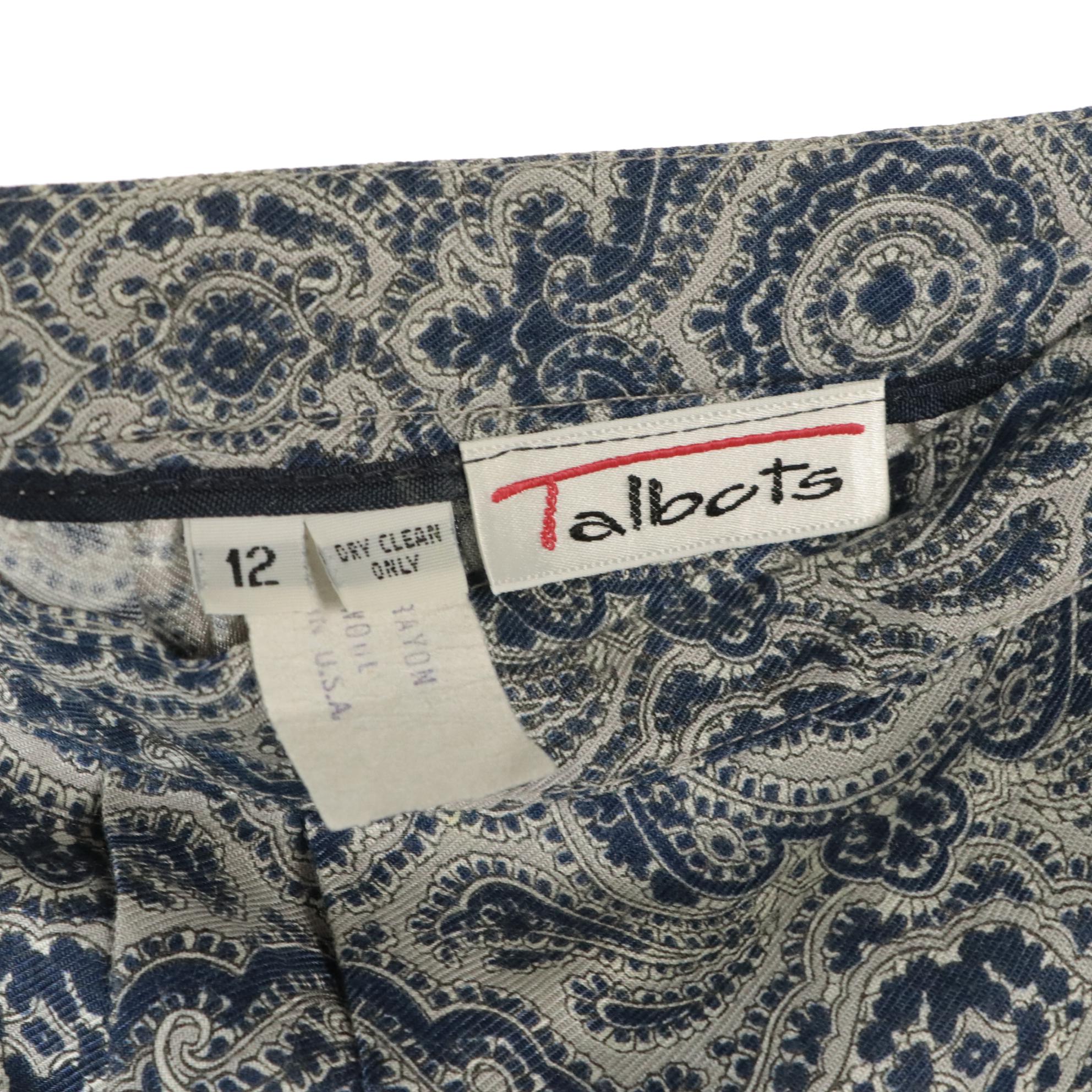 Talbots Paisley Rayon Blend Vest and Skirt Set with More Pleated Maxi Skirts