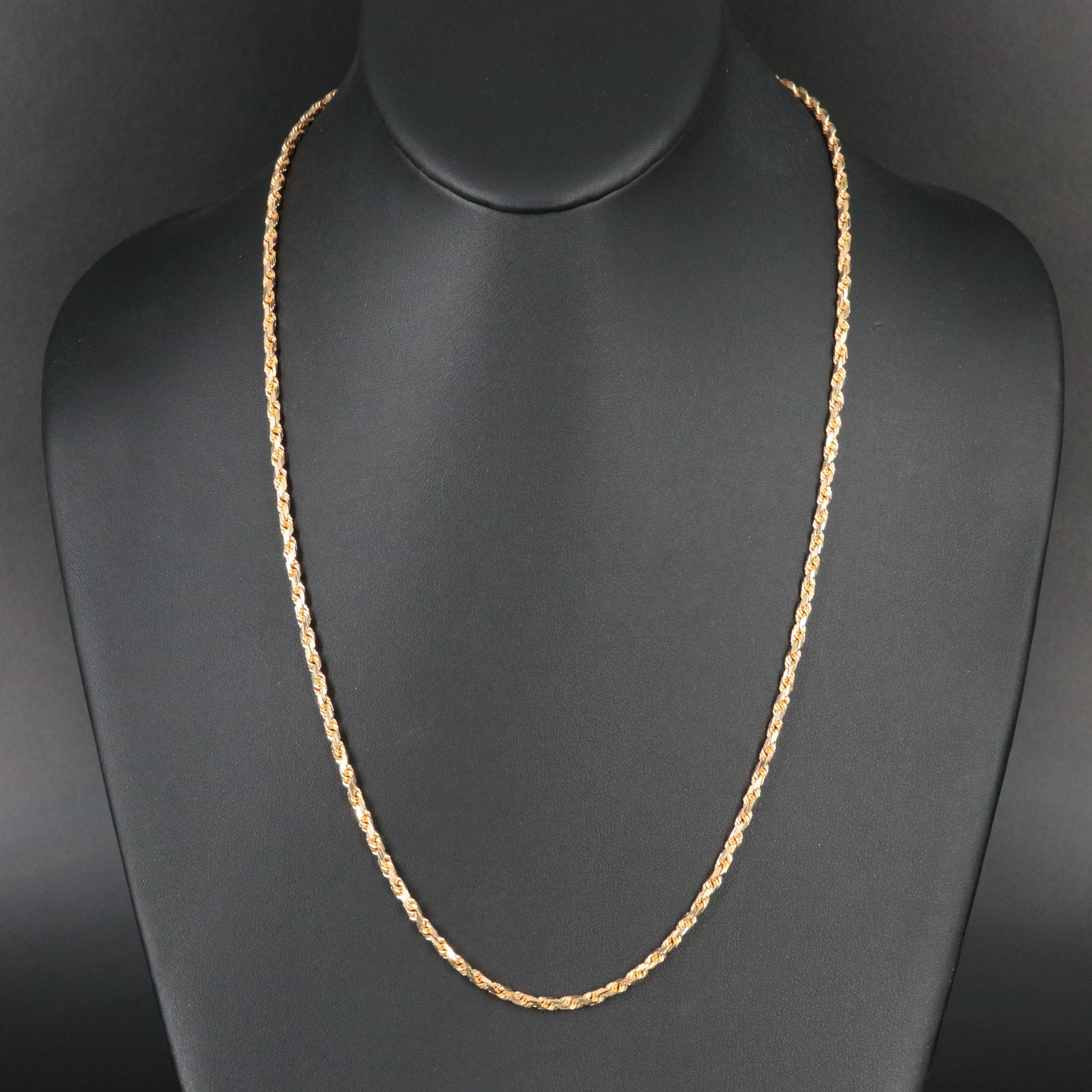 14K Rope Chain Necklace