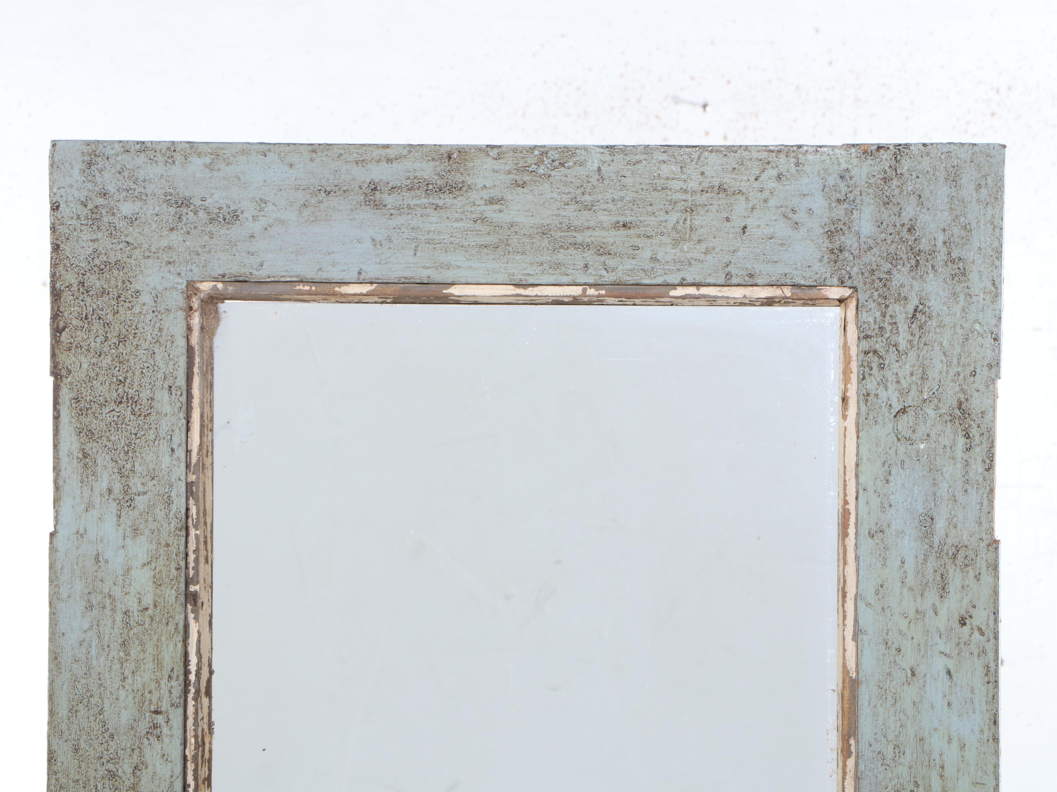 Painted Wood Door with Mirror
