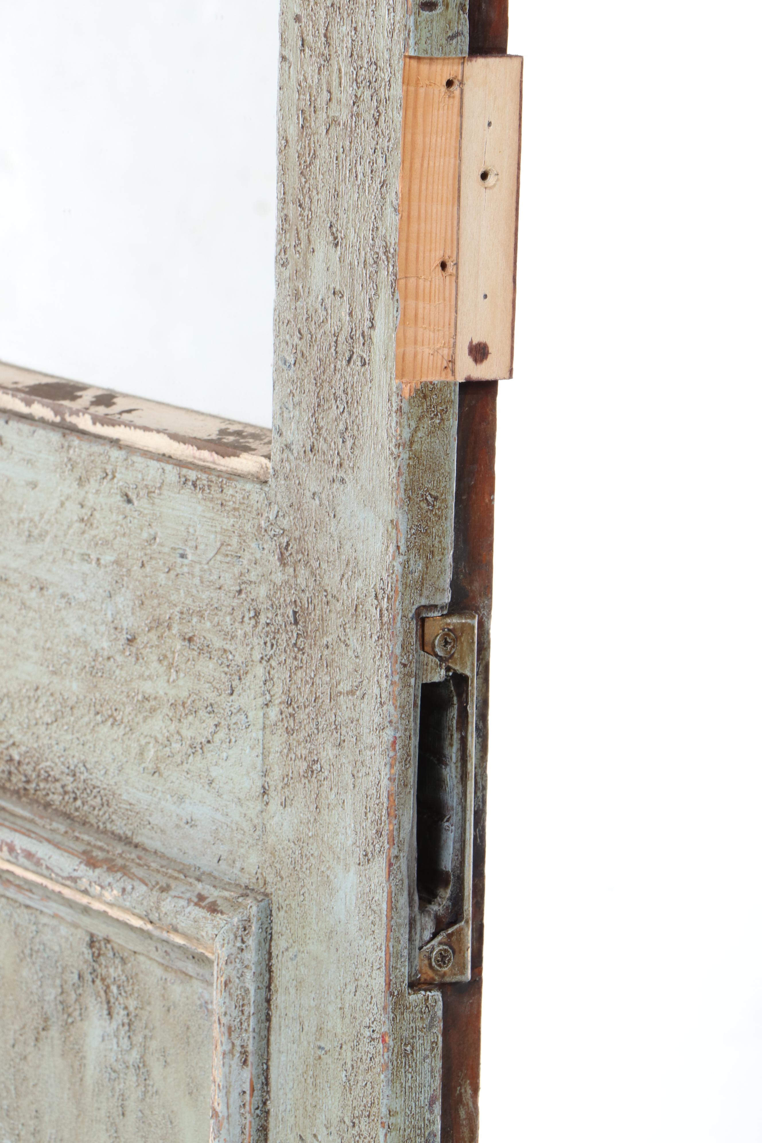 Painted Wood Door with Mirror