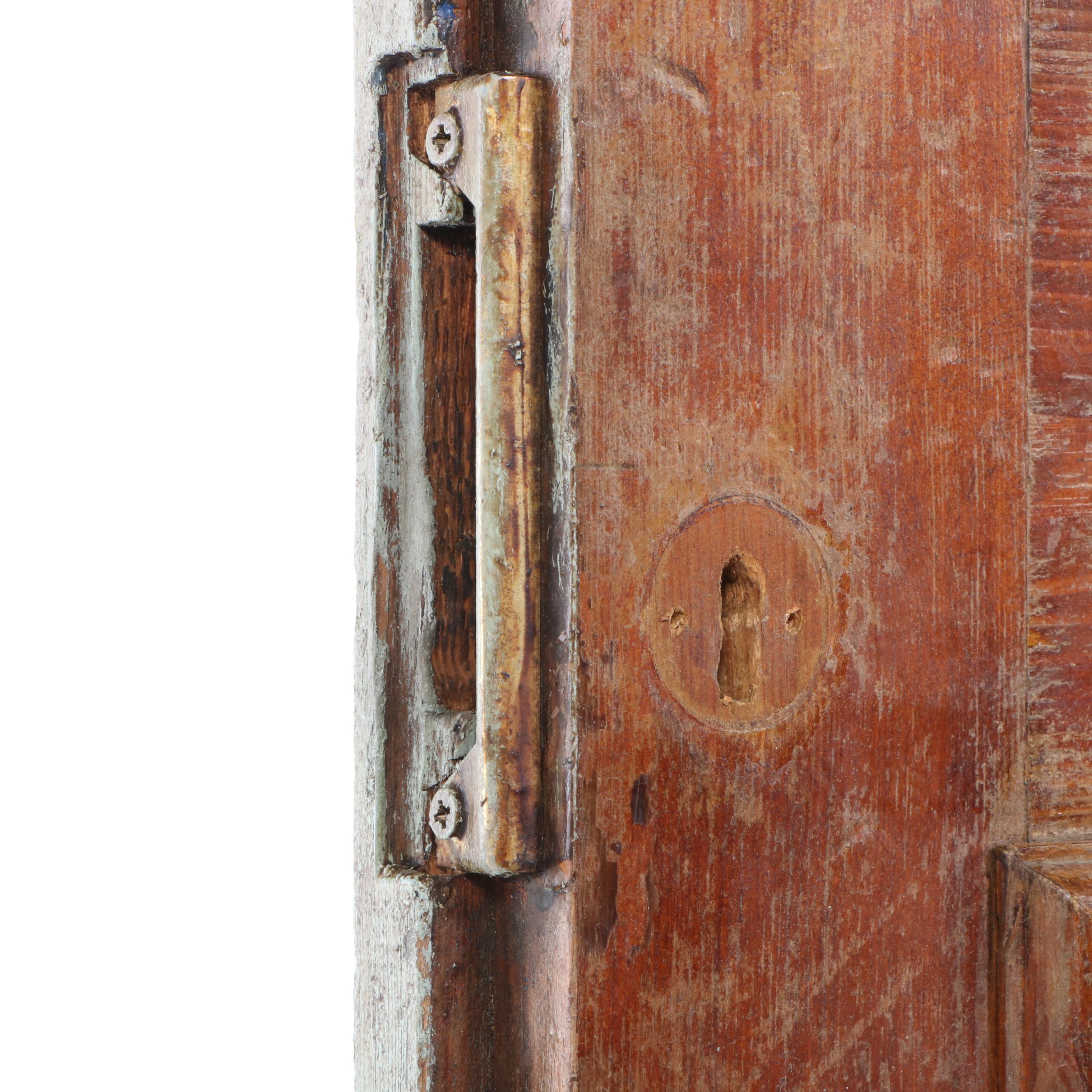 Painted Wood Door with Mirror