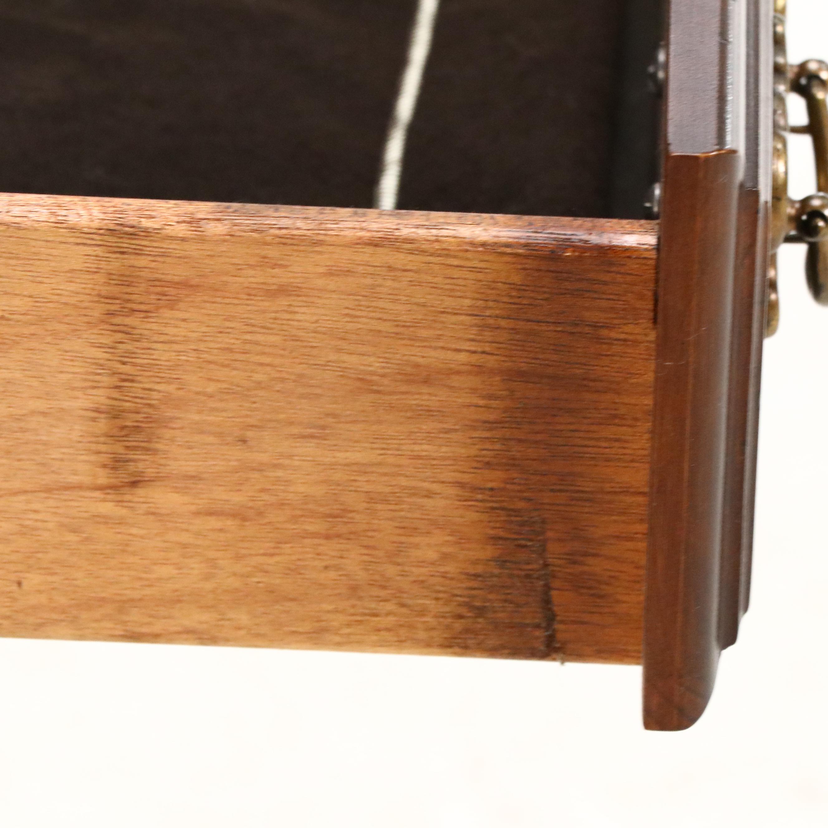 American Drew Inc. Federal Style Mahogany Flatware Chest on Stand, Late 20th C.