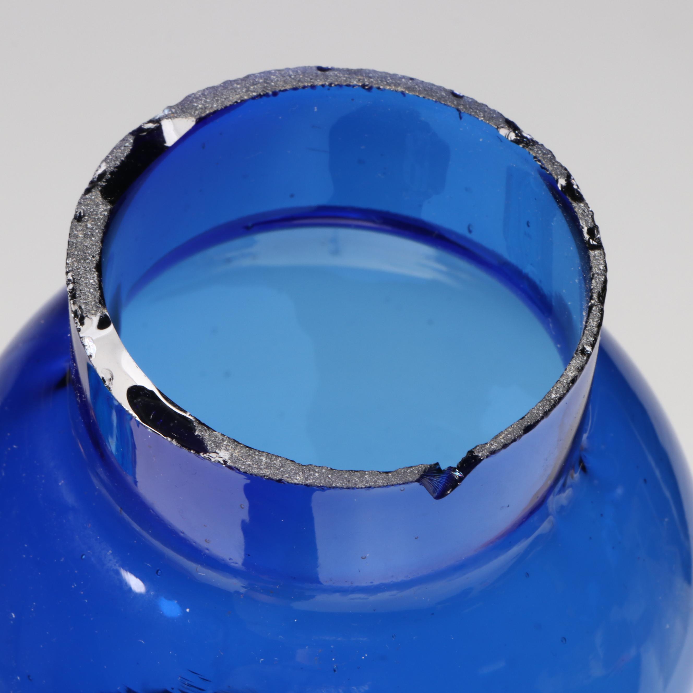 Sandwich Glass Tulip Kerosene Lamp with Milk Glass Base, Late 19th Century