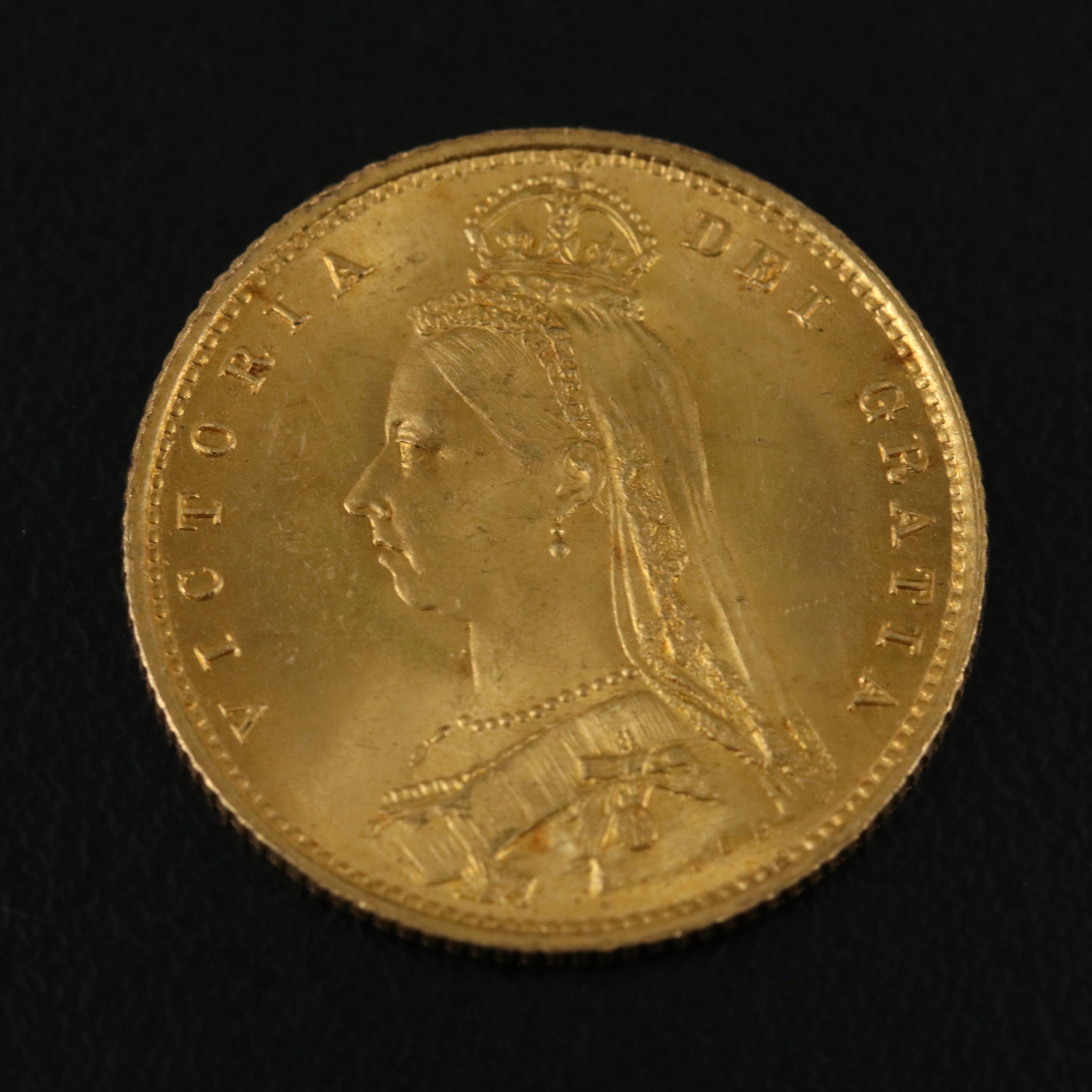 1887 British Gold Half Sovereign