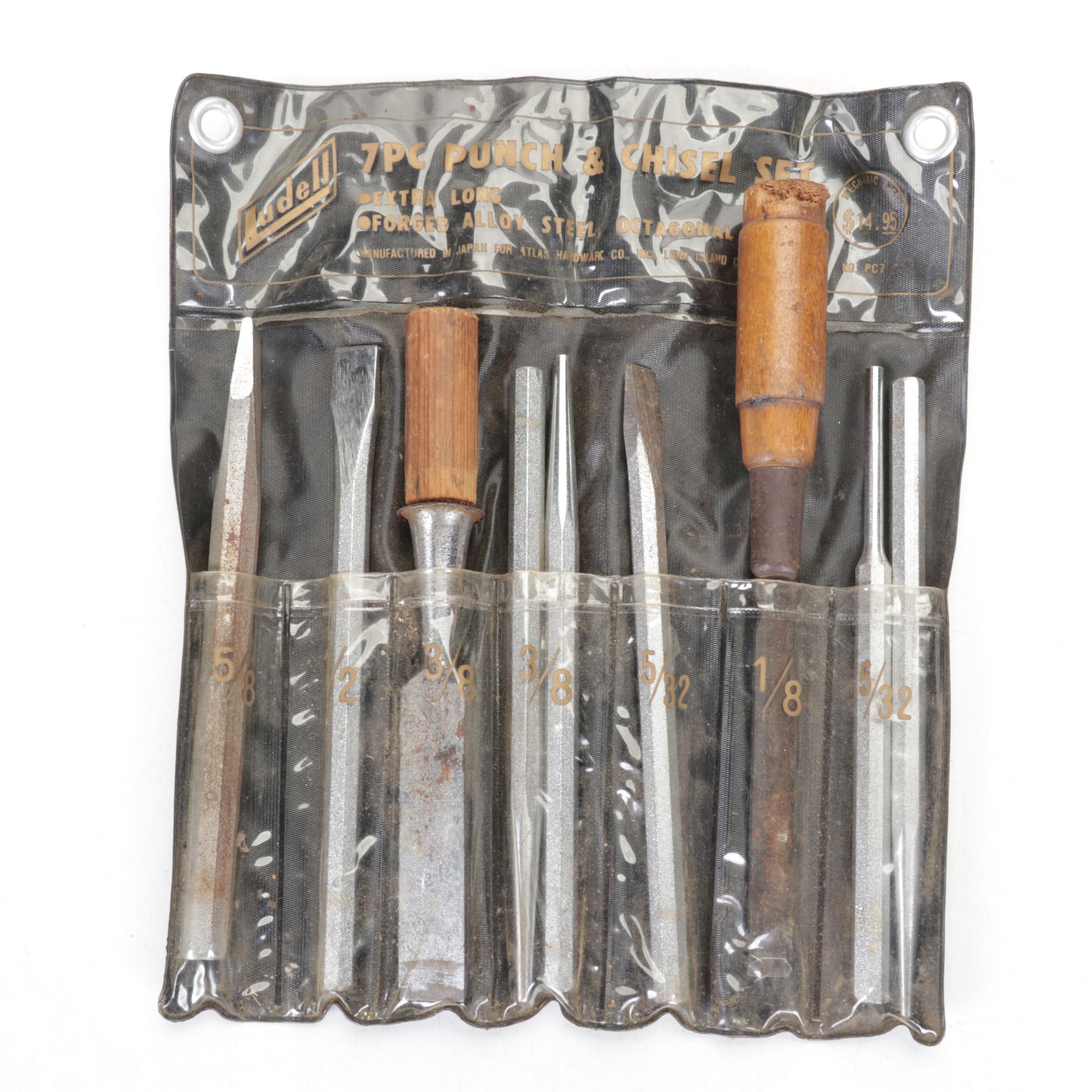 Punch & Chisel Set, Bench Vise & Other Tools