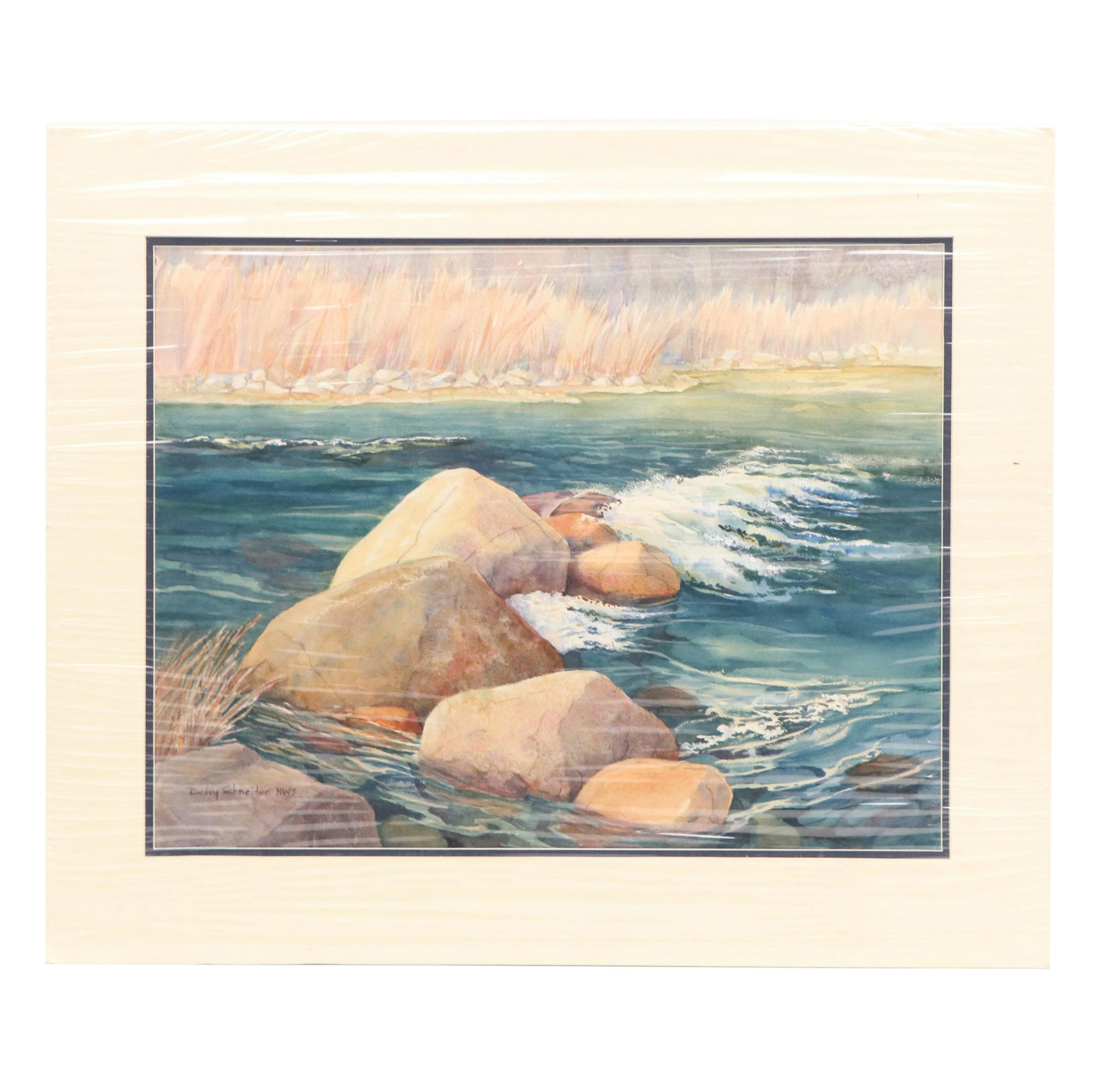 Betsy Schneider Aquatic Landscape Watercolor Painting