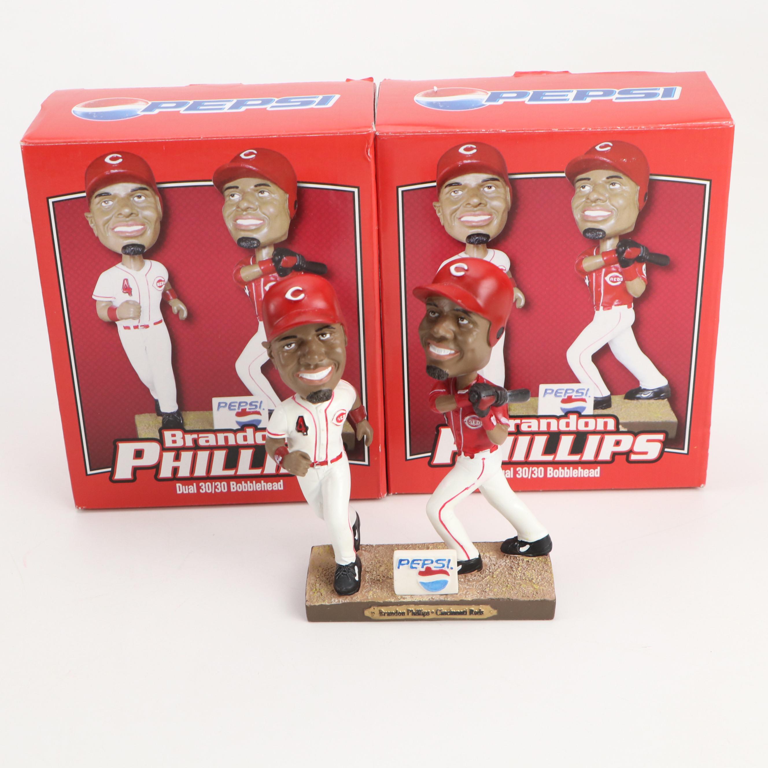Marty Brennaman Signed Bobblehead with Bob Huggins Bobblehead and More