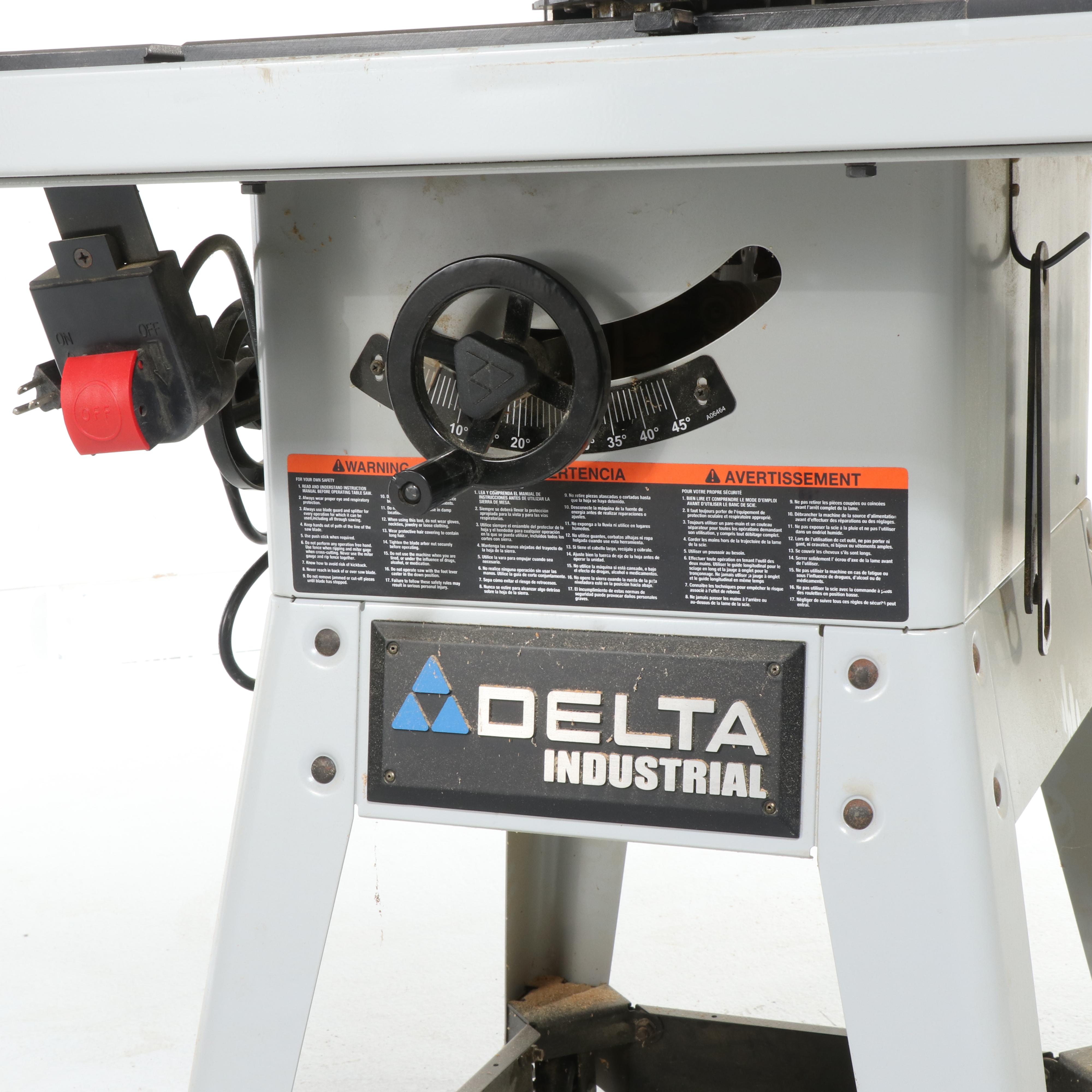 Delta Industrial 10" Left Tile Contractors Table Saw