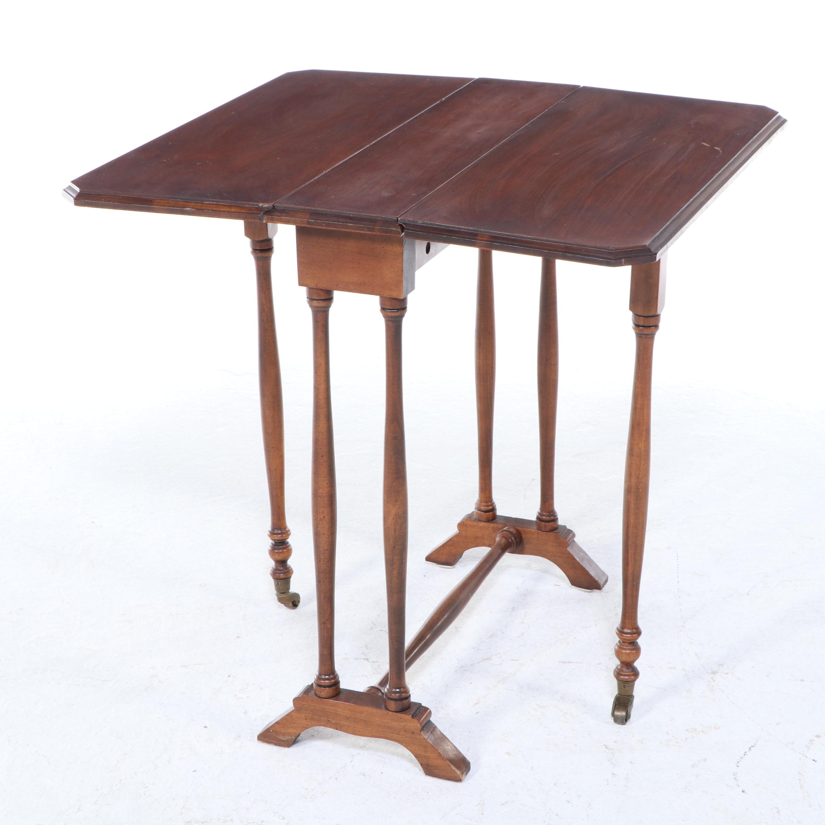 Brandt Cherrywood and Maple Sutherland Table, 20th Century