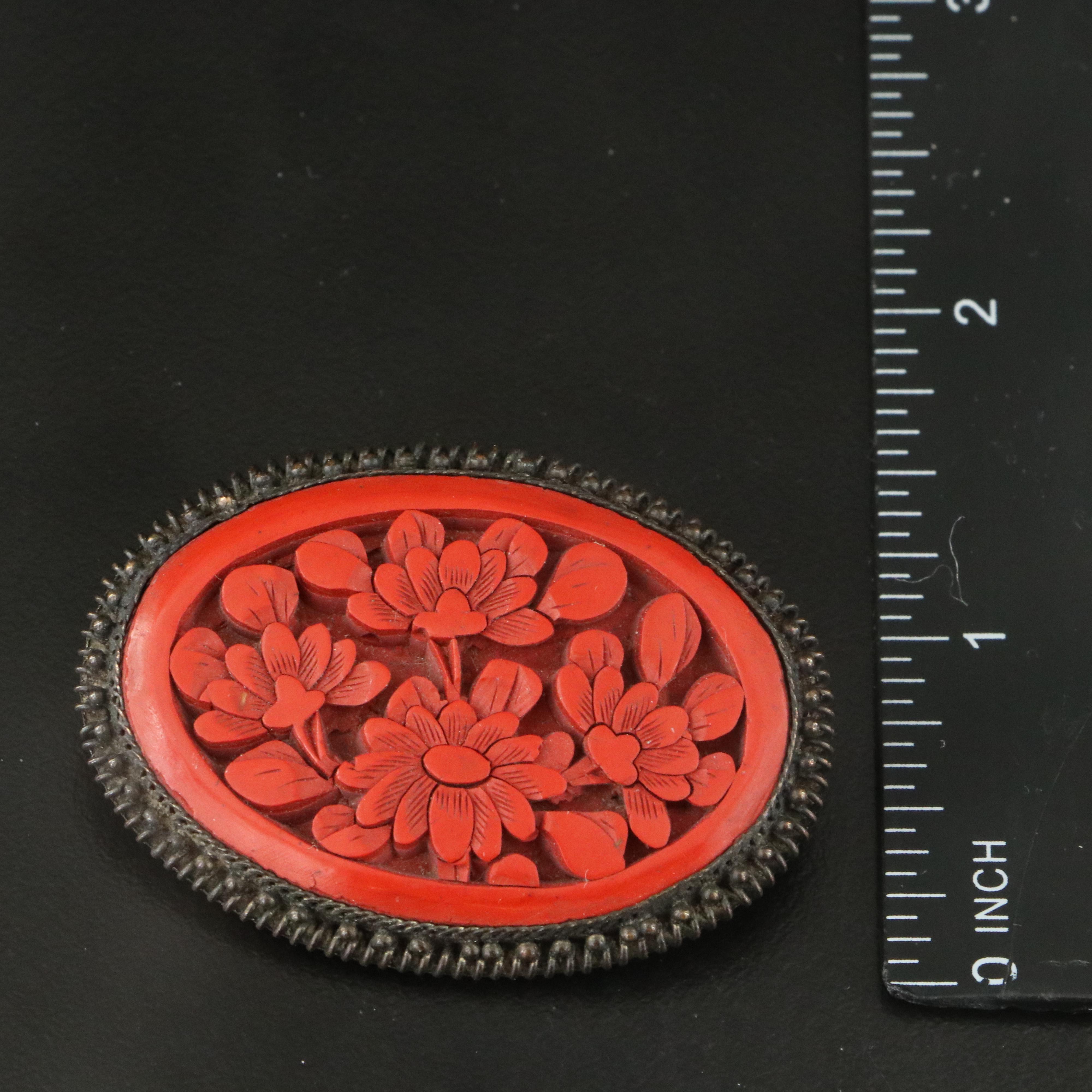 Collection of Faux Cinnabar Jewelry