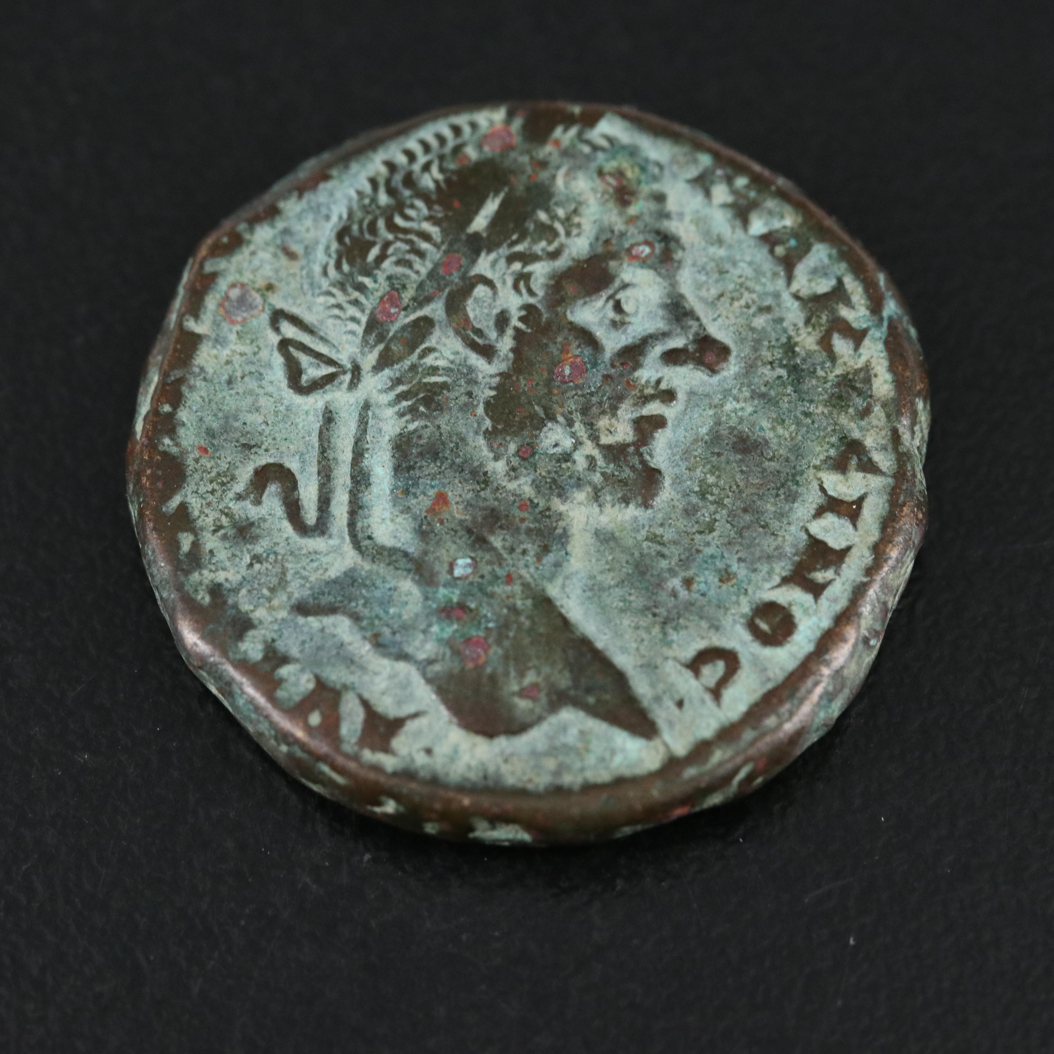 Ancient Roman Provincial Æ24 Coin of Macrinus, ca. 218 A.D.