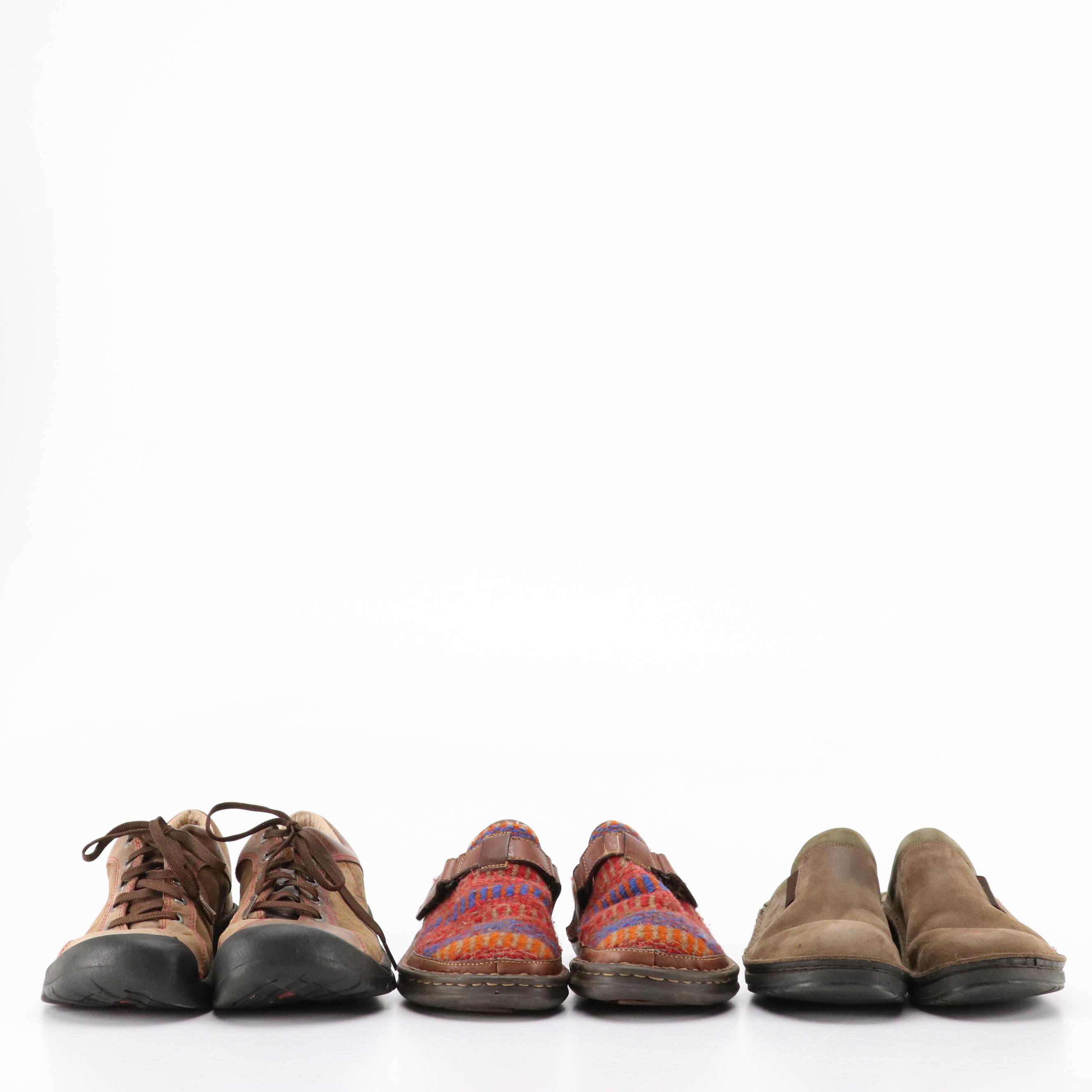 Naot and Børn Open-Back Clogs and Keen Walking Shoes with Boxes