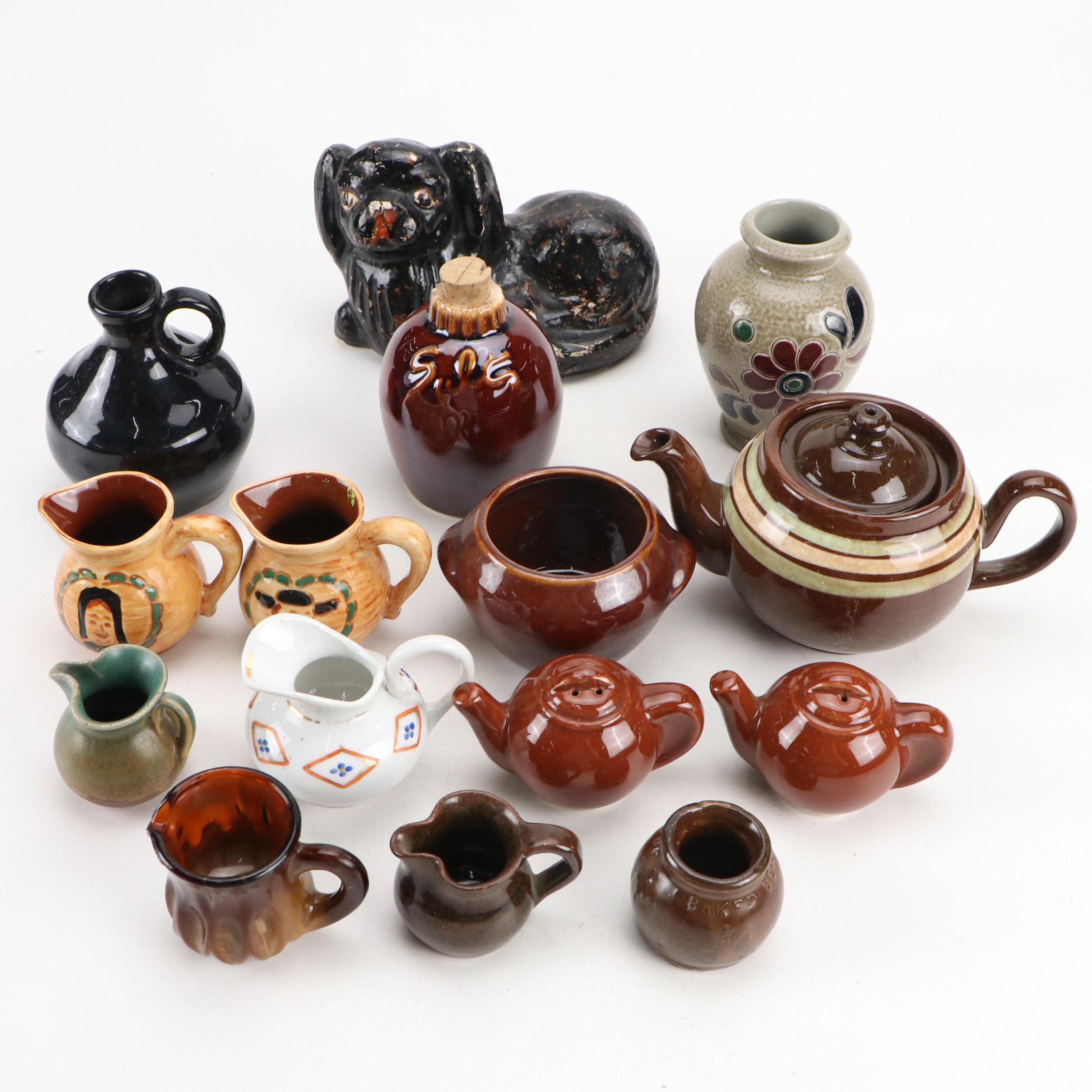Bybee Pottery with Other Glass and Ceramic Table Accessories and Figurine