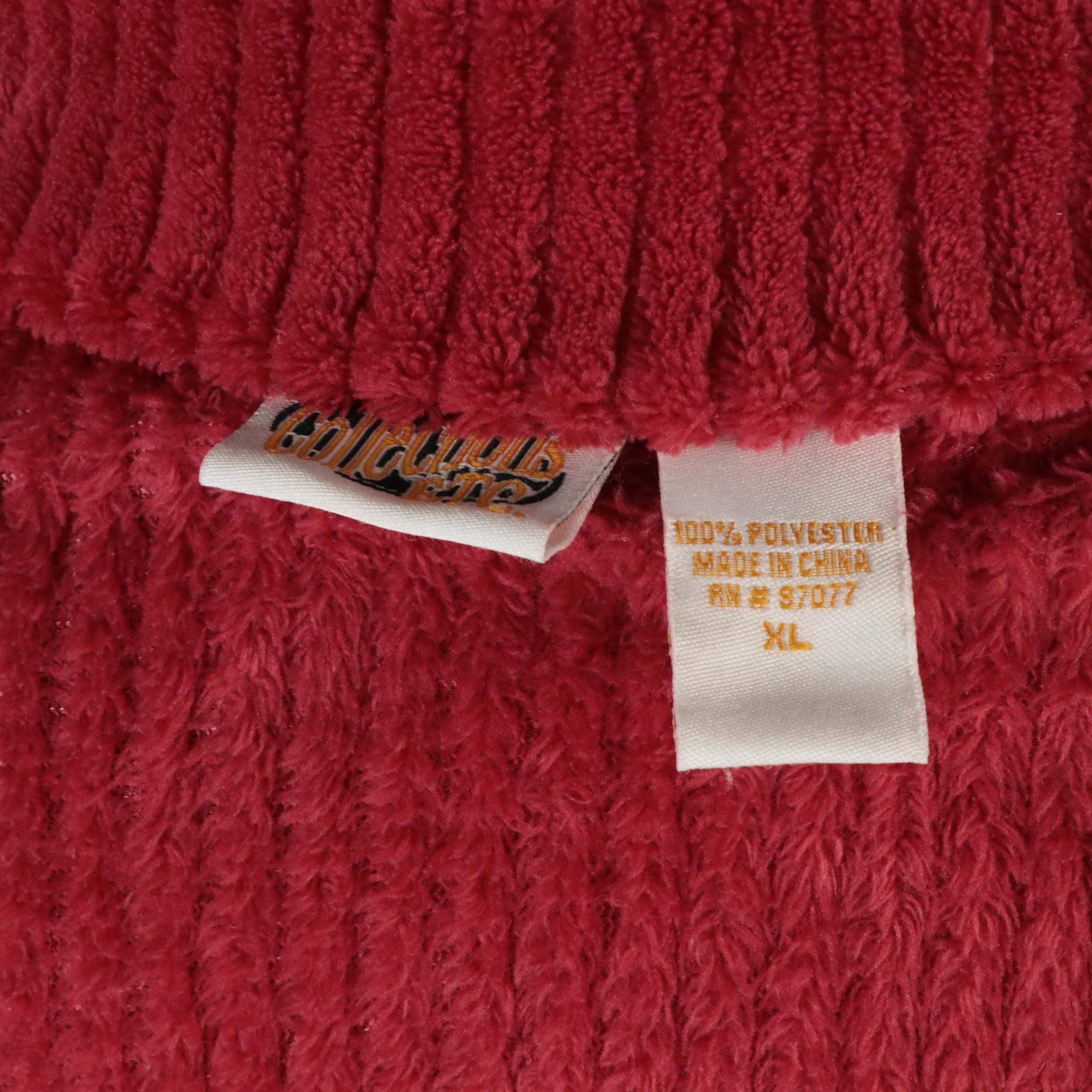 Orvis Cherry Red Wool Cropped Jacket & Collections Etc. Ribbed Fleece Robe Coat