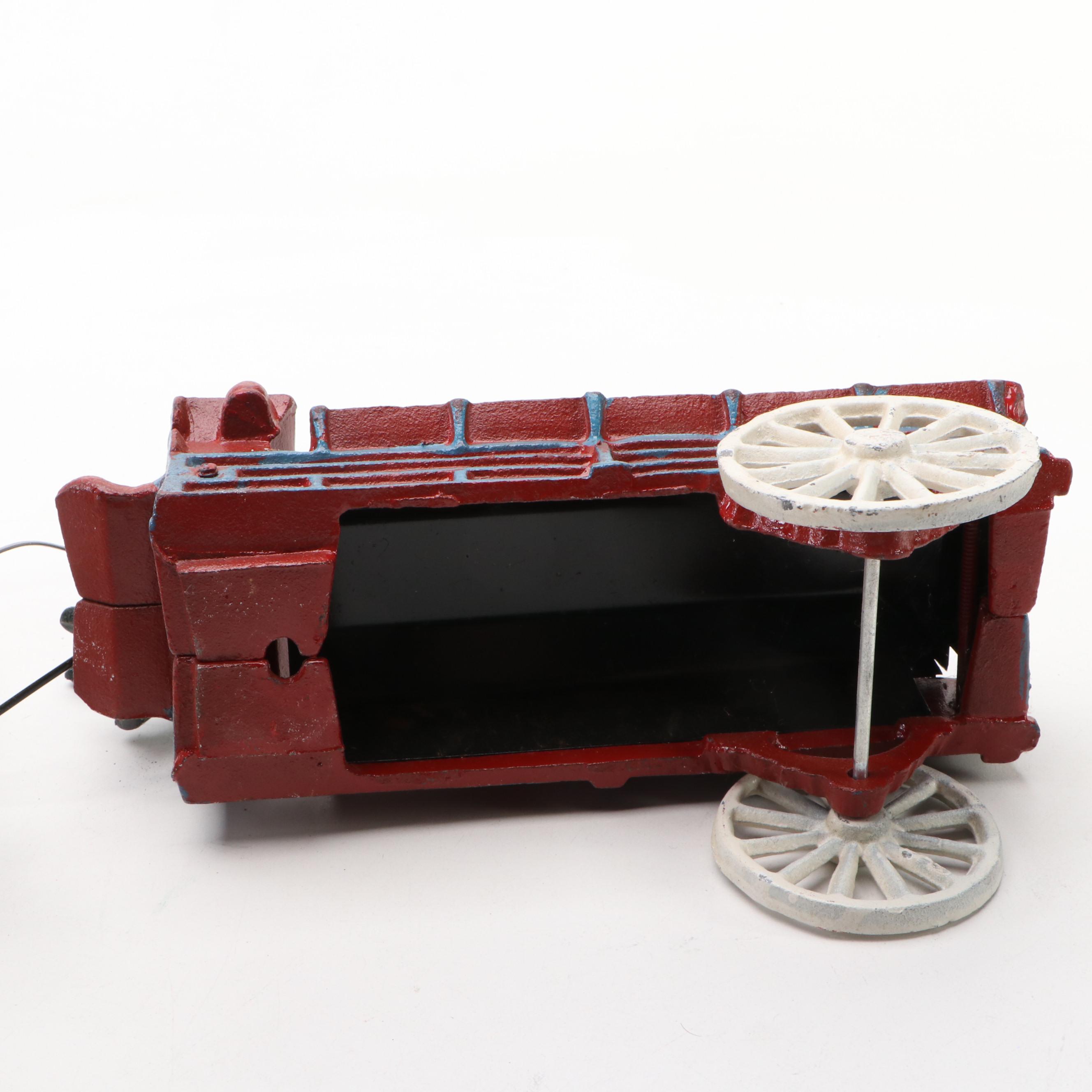 "Champion" Cast Iron 8 Horse-Drawn Beer Wagon Toy