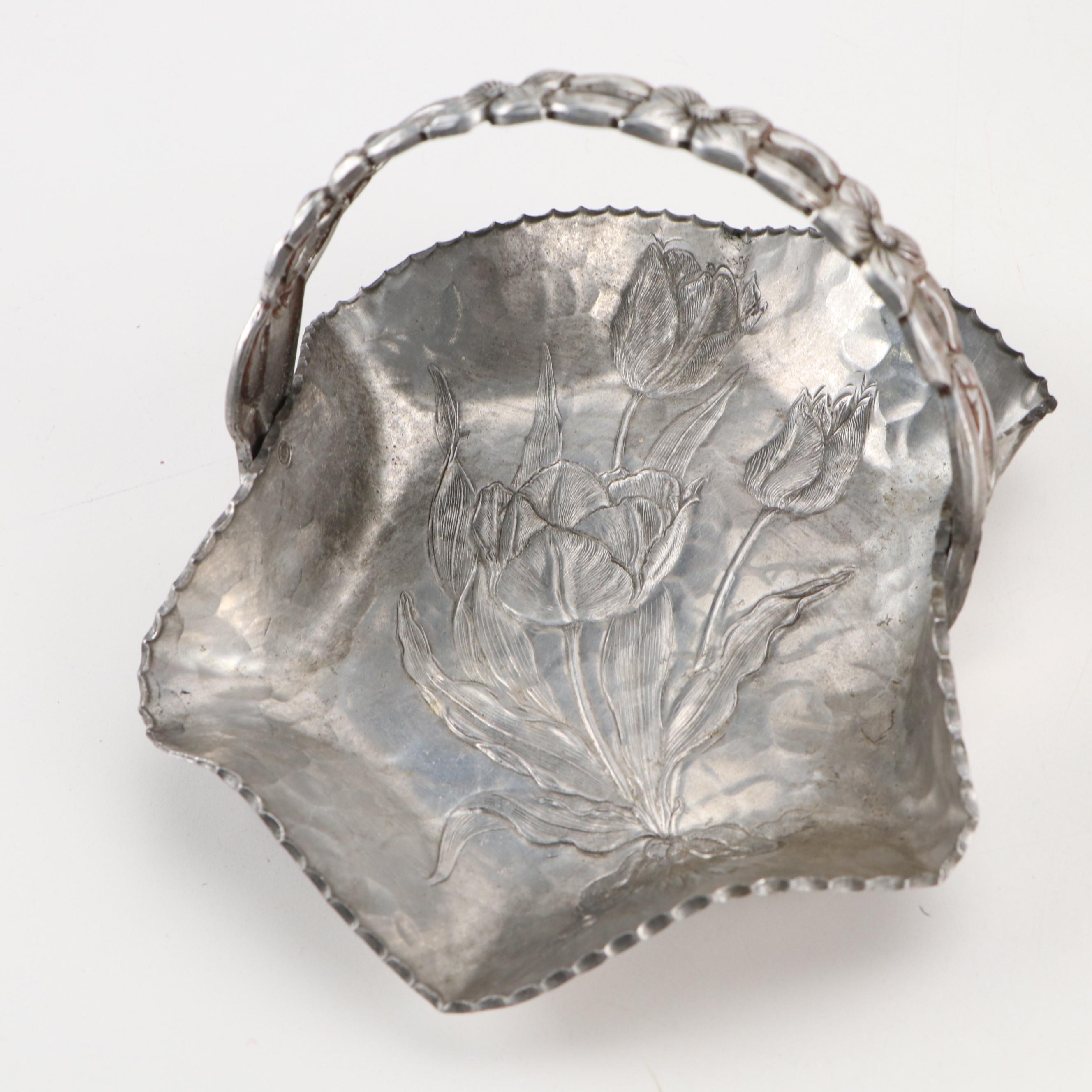 Rodney Kent Hammered Aluminum Serving Dish with Other Tableware and Accessories