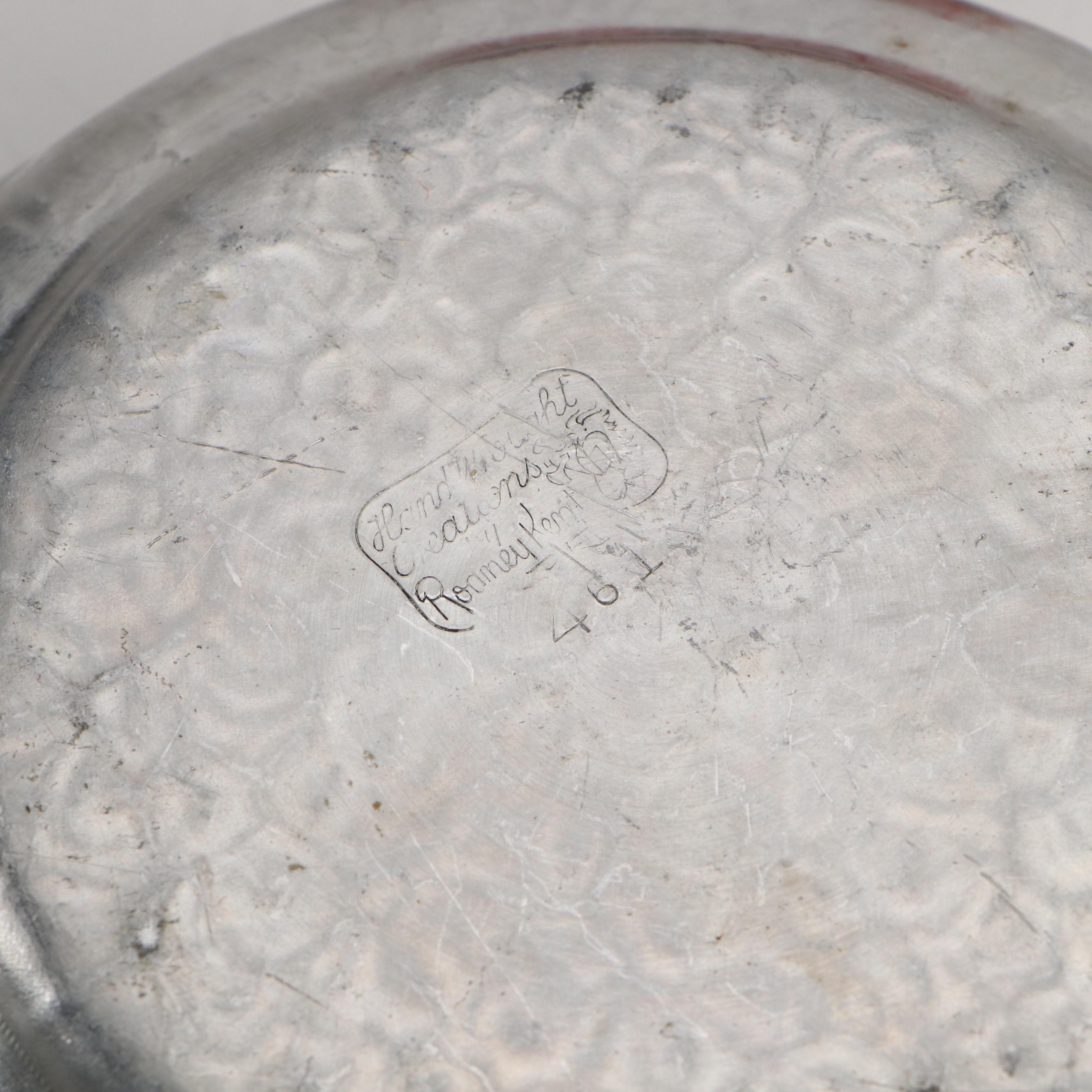 Rodney Kent Hammered Aluminum Serving Dish with Other Tableware and Accessories