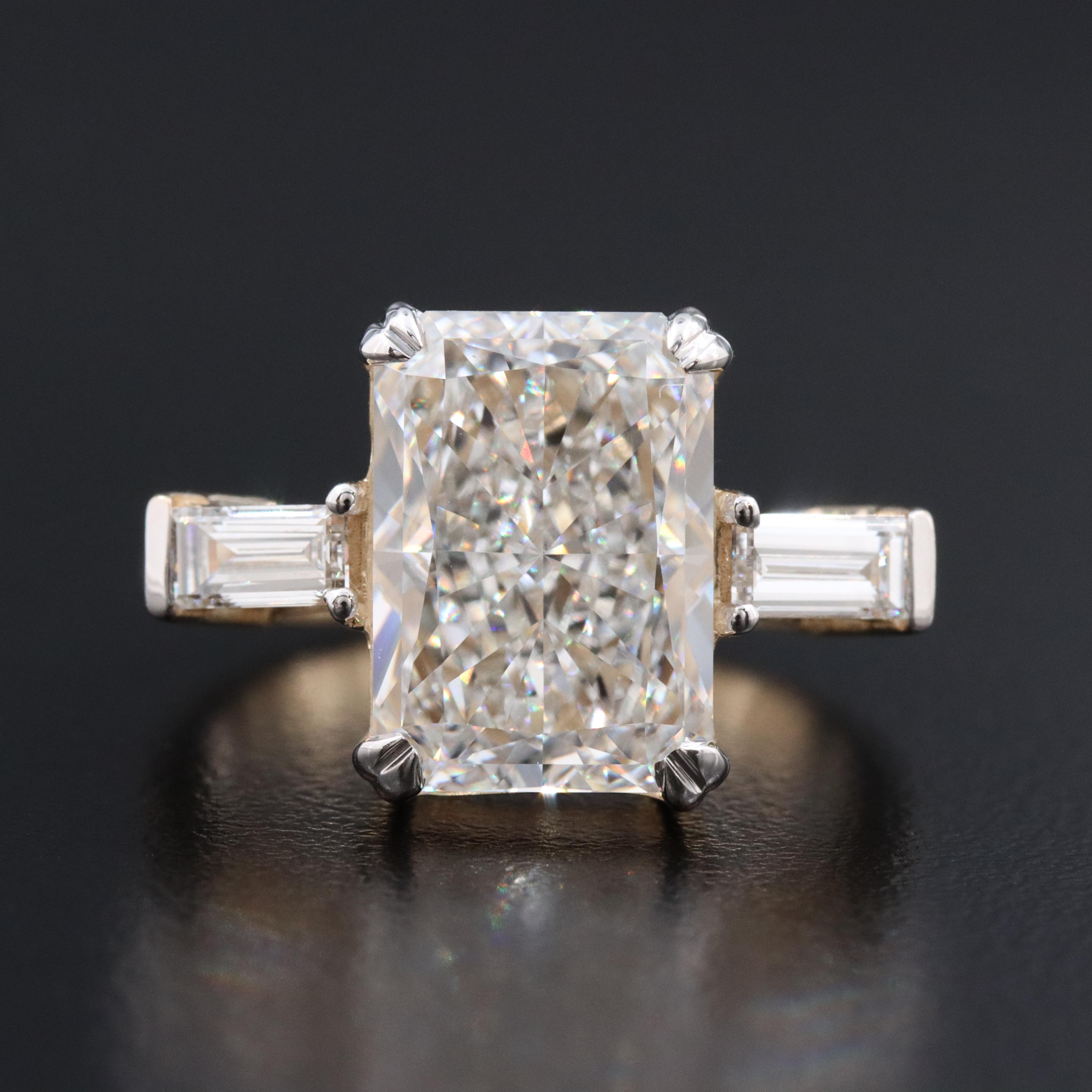 14K 5.77 CTW Lab Grown Diamond Ring with IGI Report