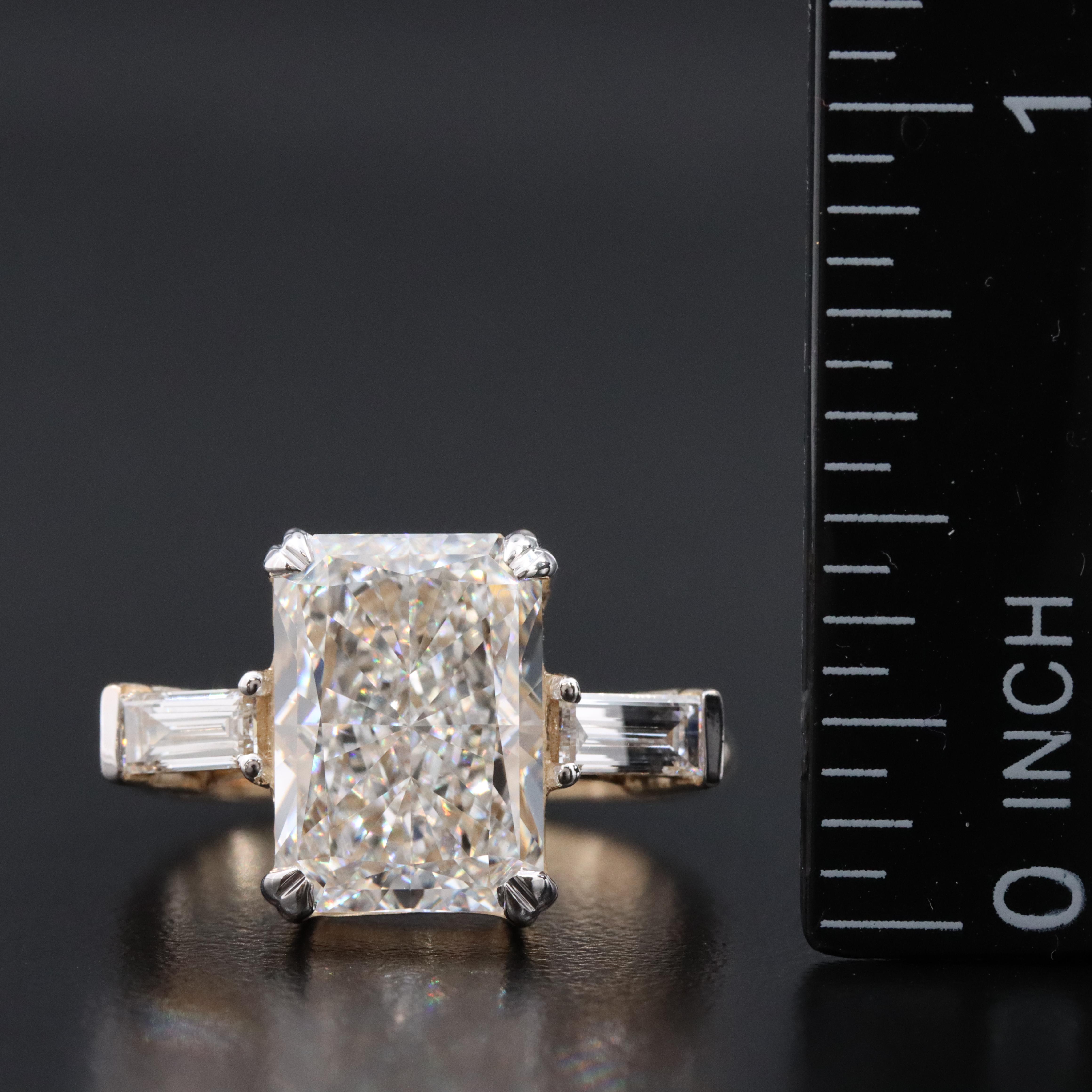 14K 5.77 CTW Lab Grown Diamond Ring with IGI Report