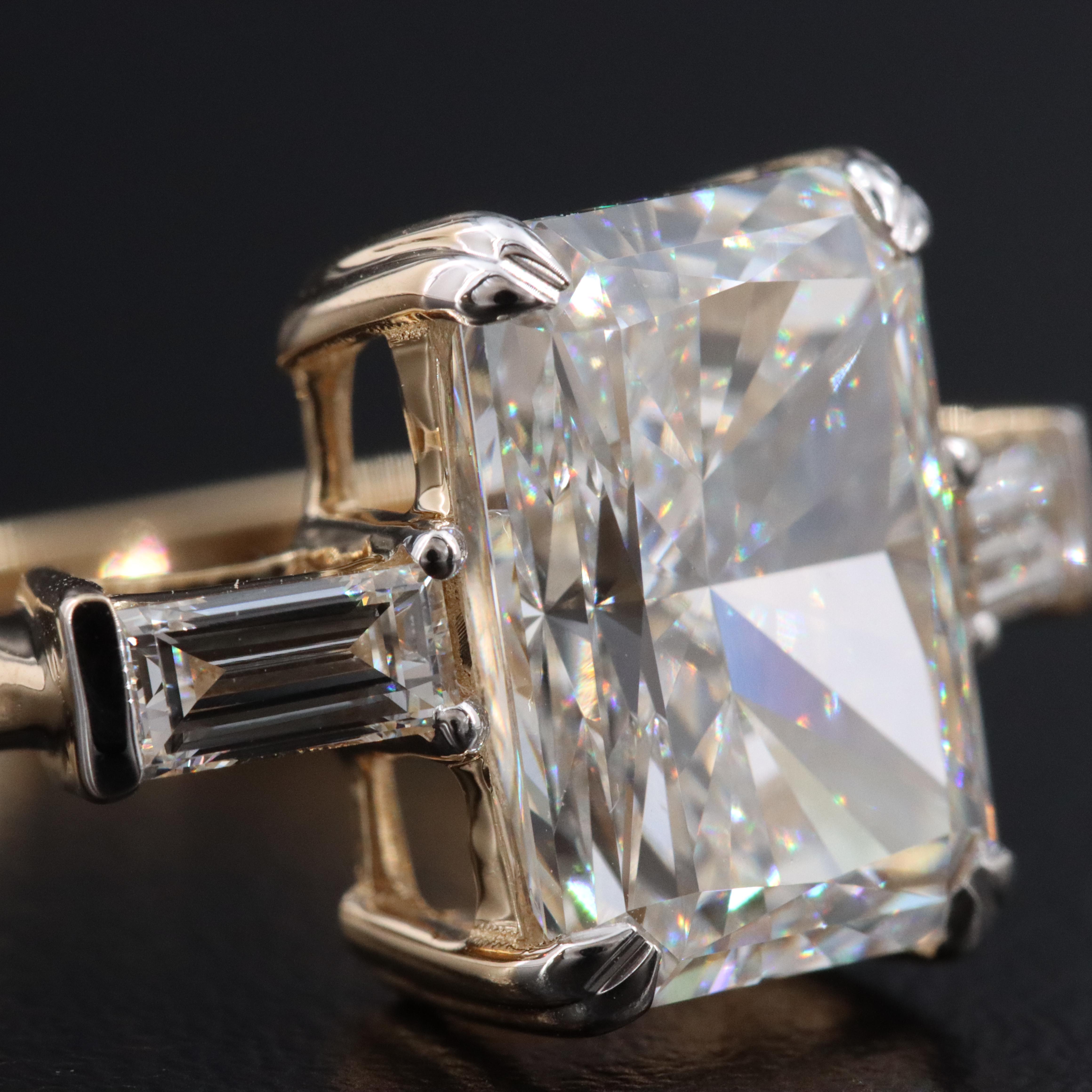 14K 5.77 CTW Lab Grown Diamond Ring with IGI Report